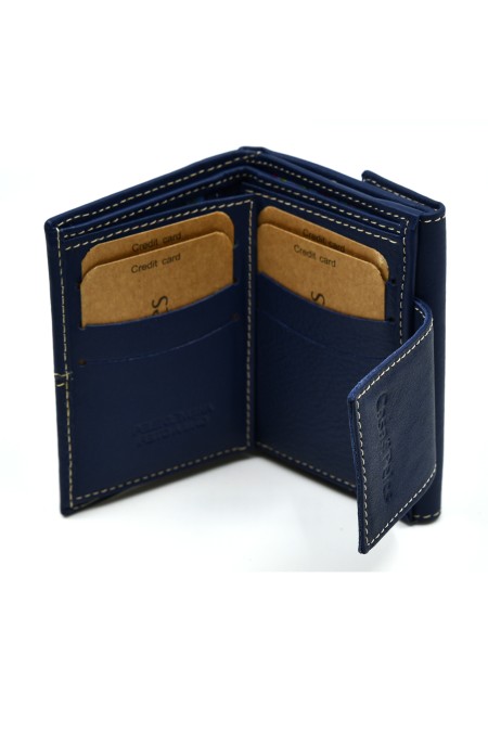 Carteira pequena em pele