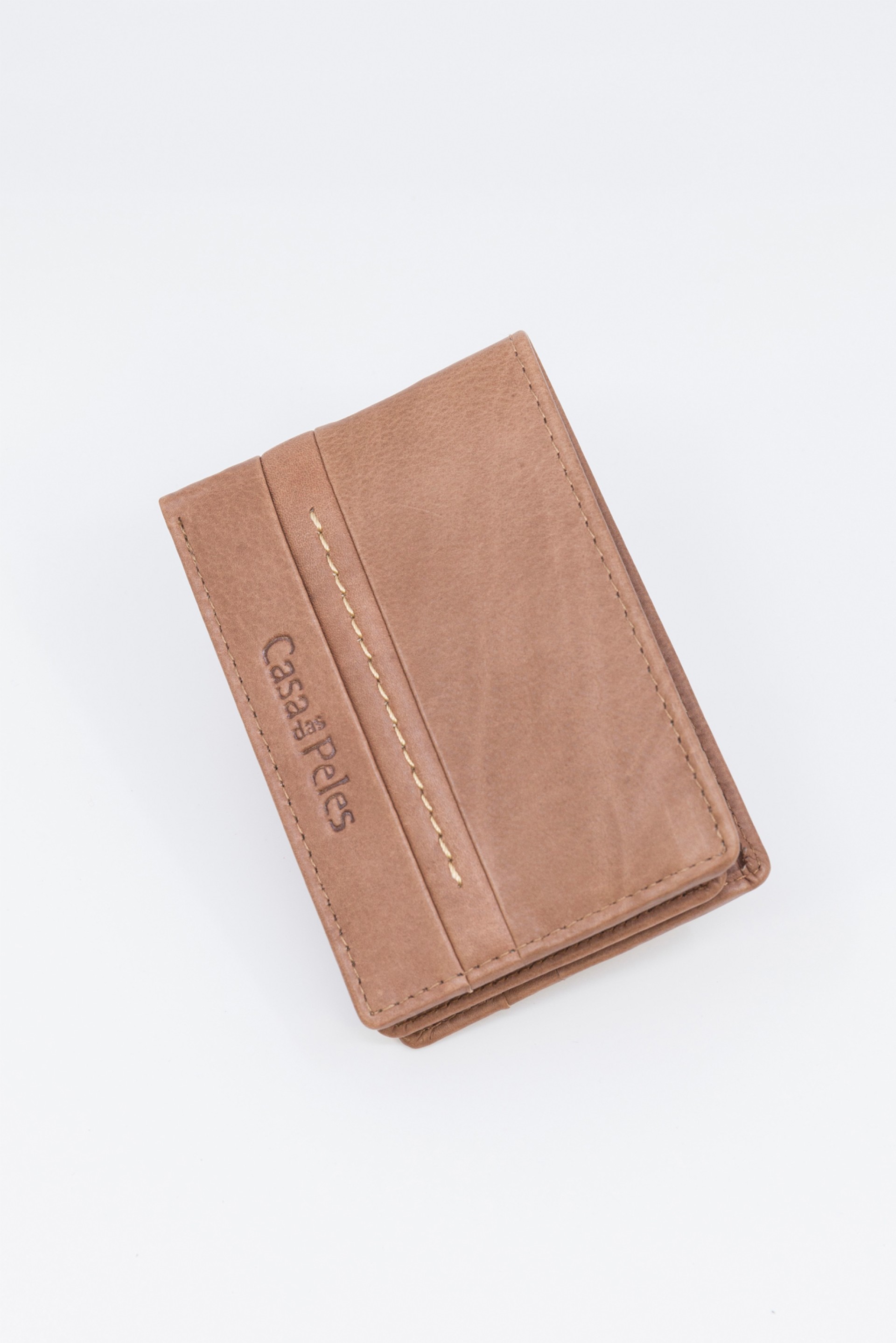 Porta cartões em pele