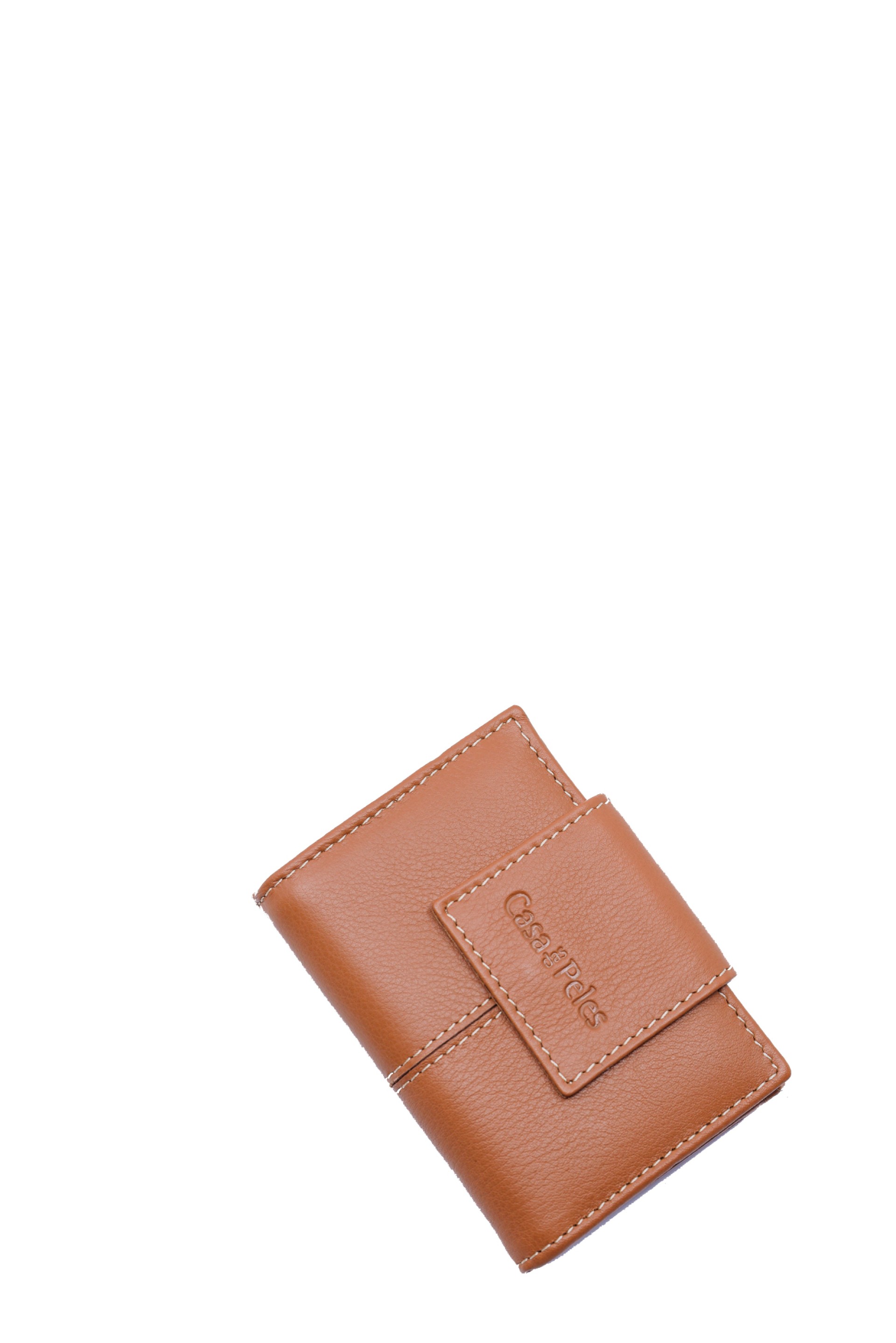 Carteira pequena em pele