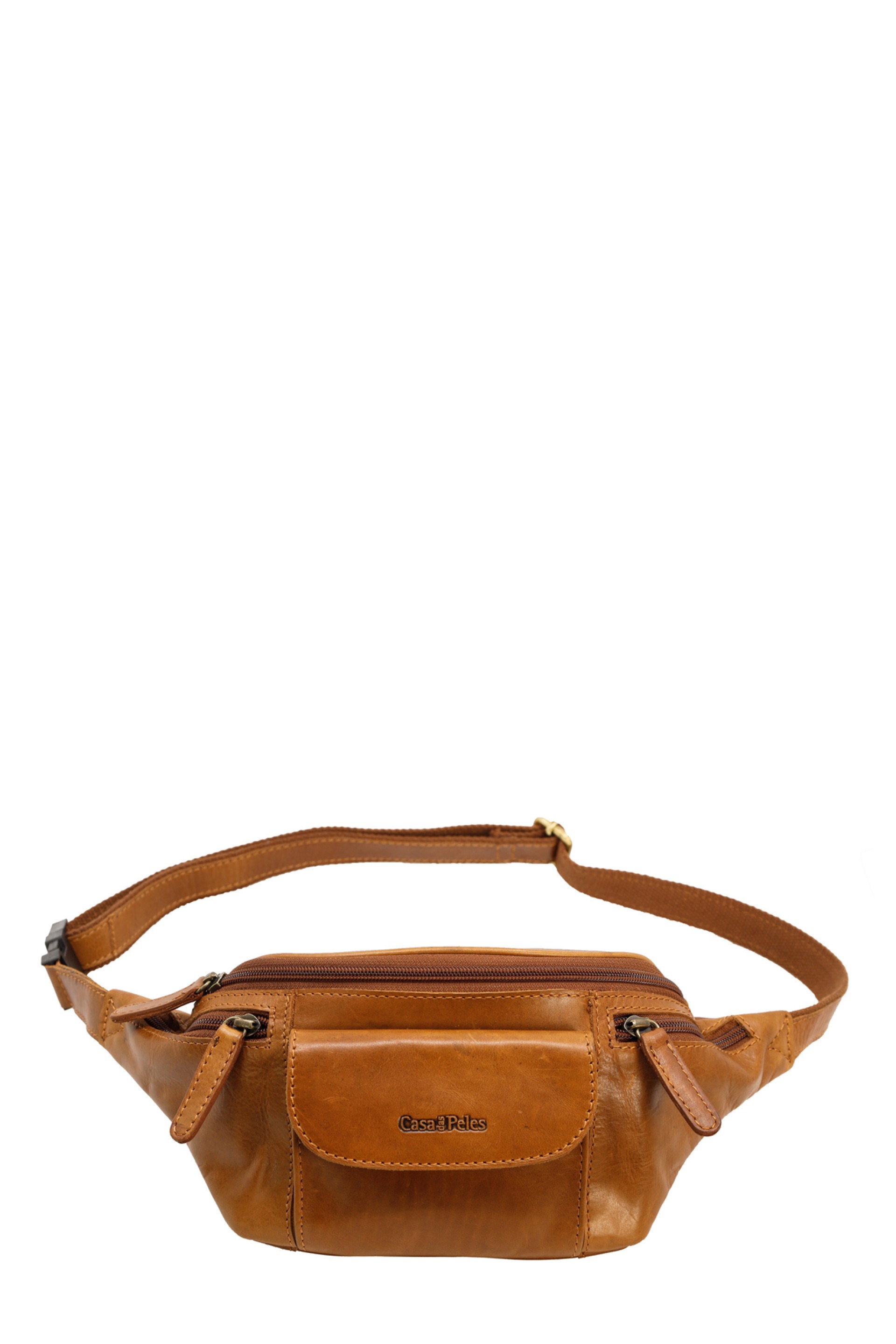 Bolsa de cintura em pele