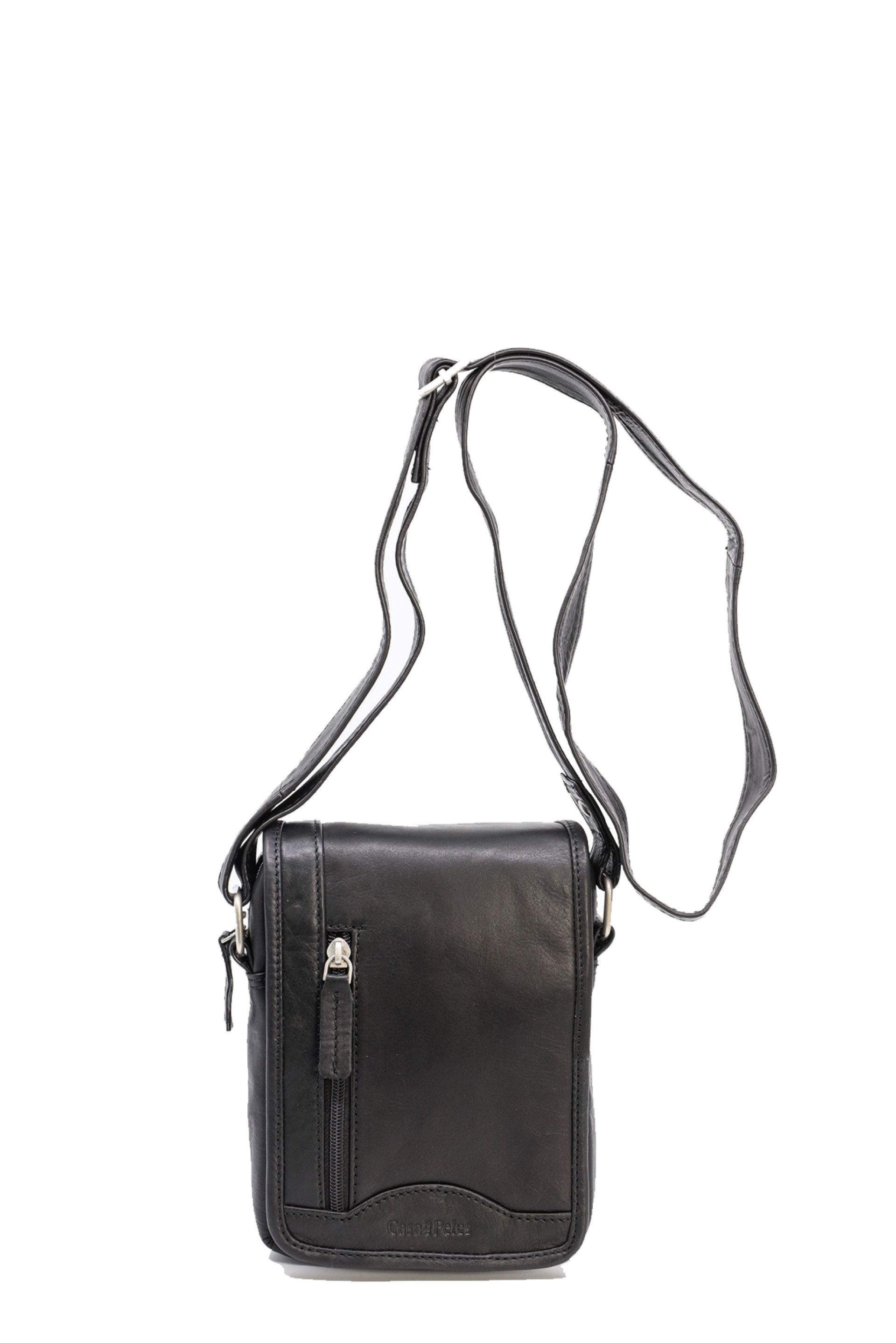 Mala em pele à tiracolo