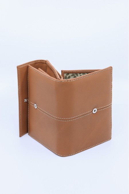 Carteira em pele Girassol