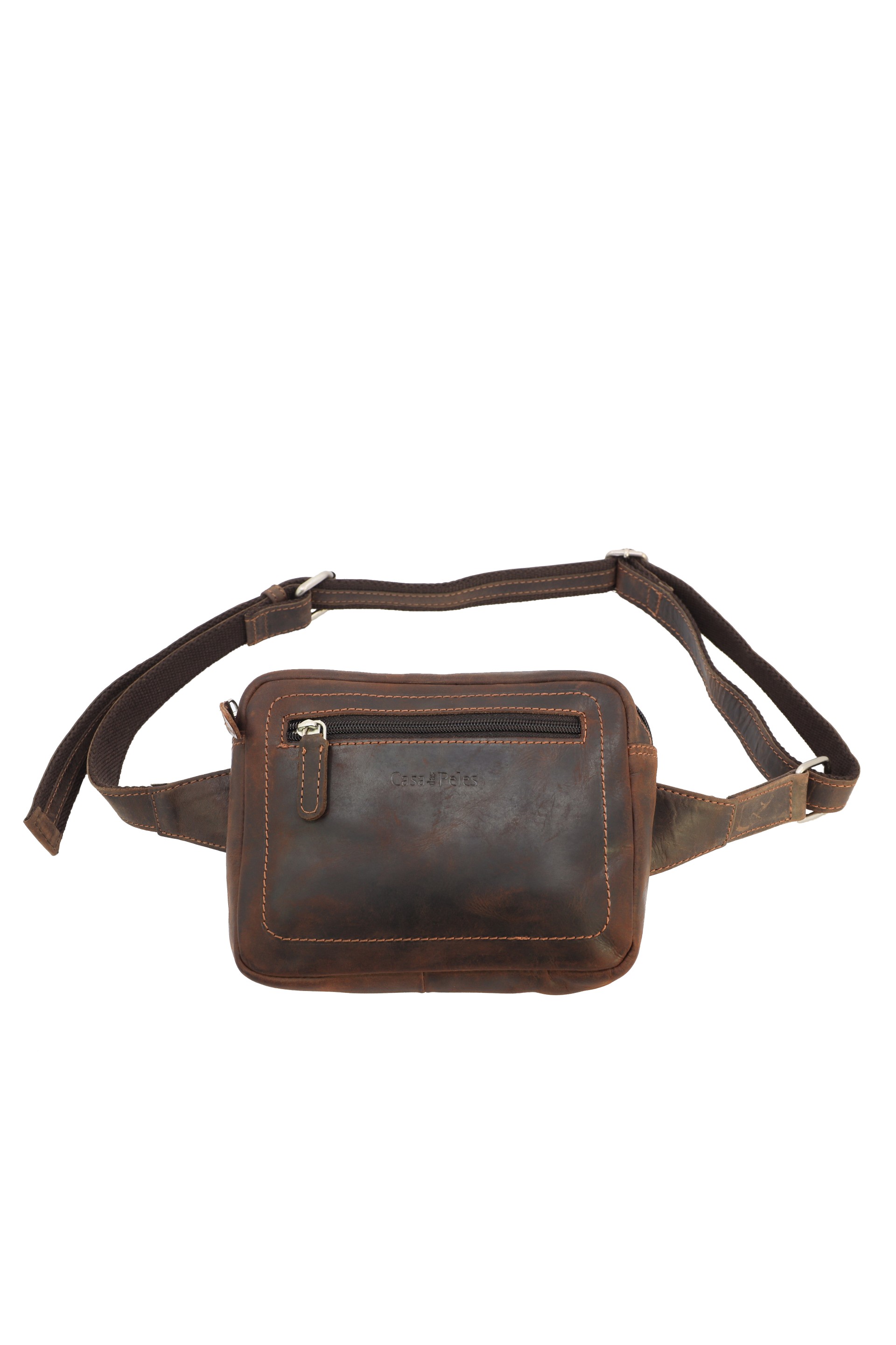 Bolsa de cintura em pele