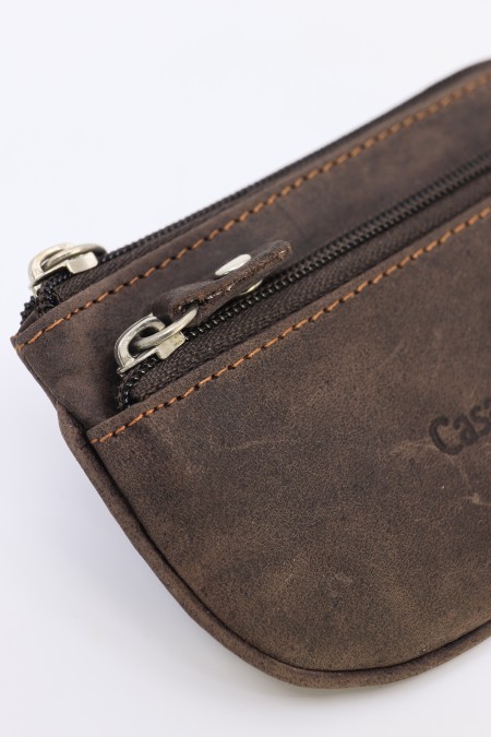 Porta-moedas em pele