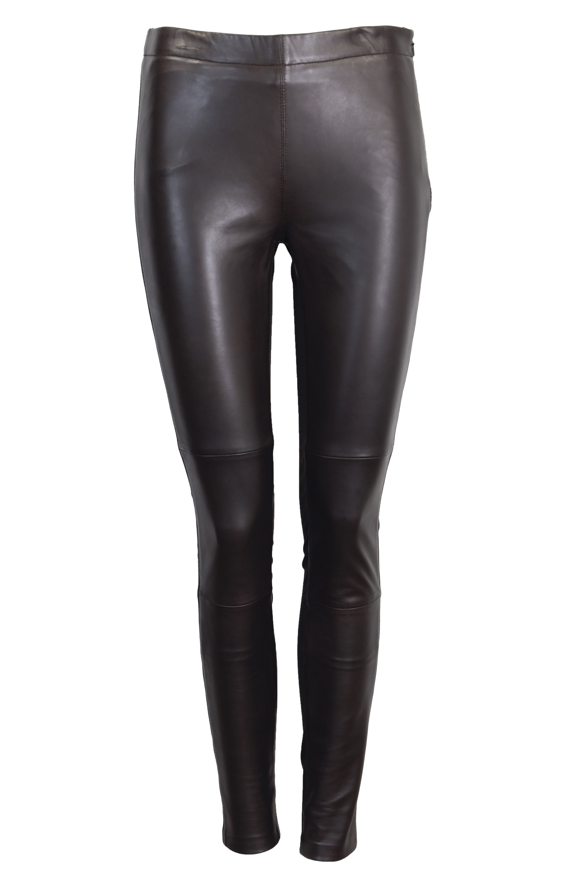 Calças em pele e lycra