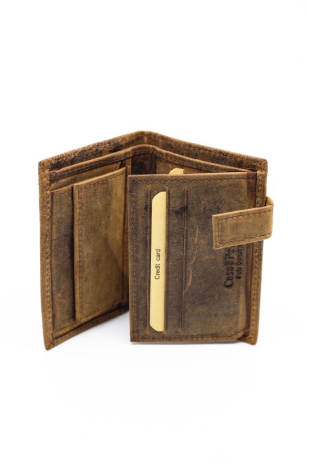 Porta-cartes em pele