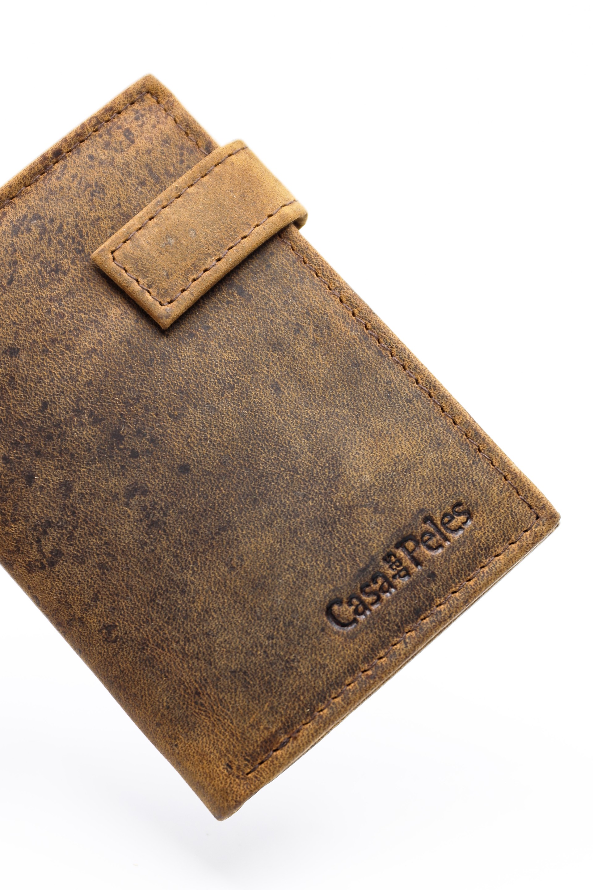 Porta-cartões em pele