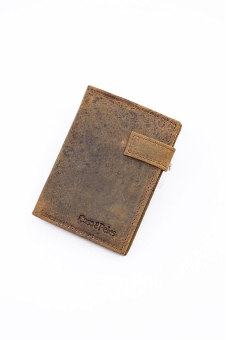 Porta-cartes em pele