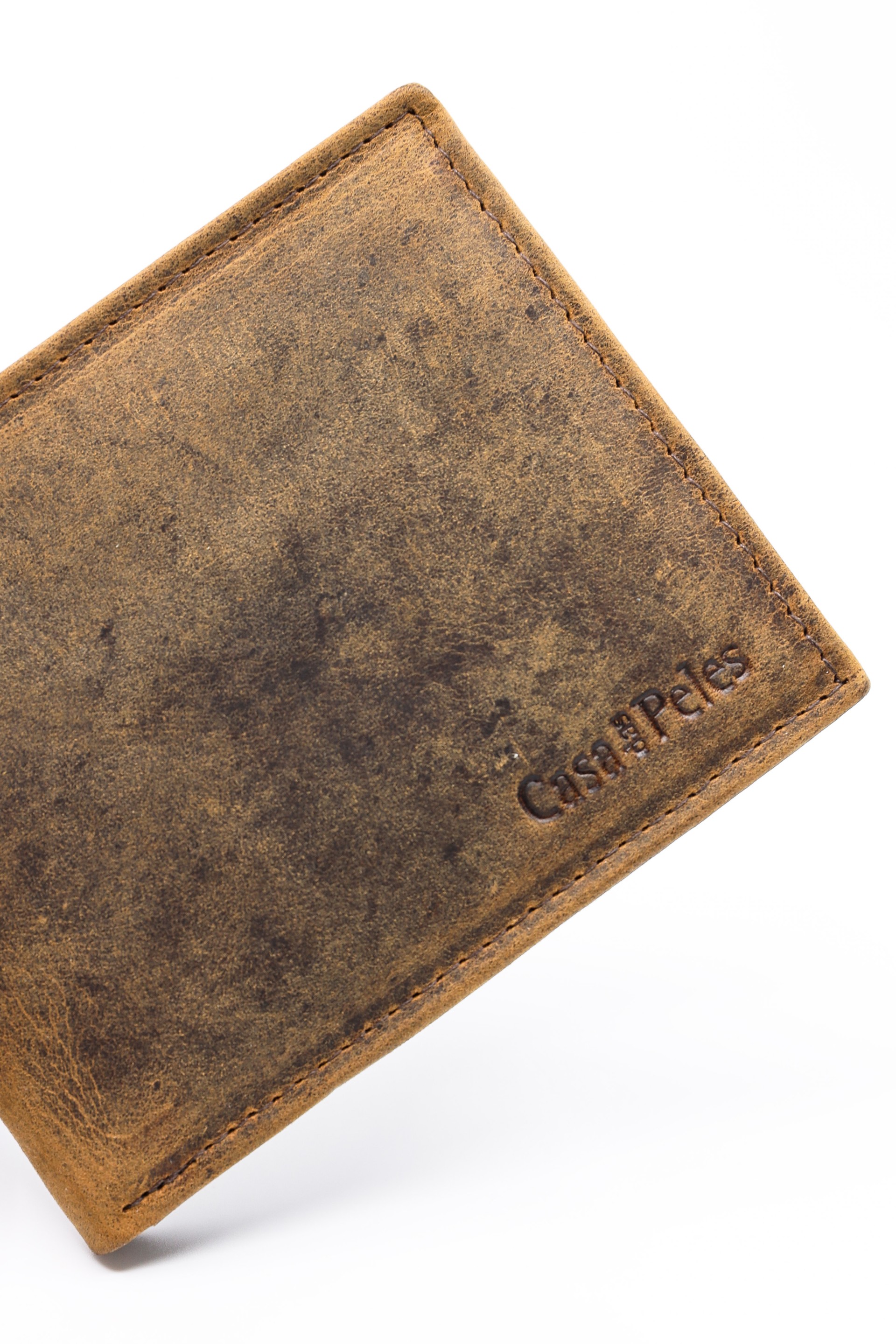 Porta-cartões em pele