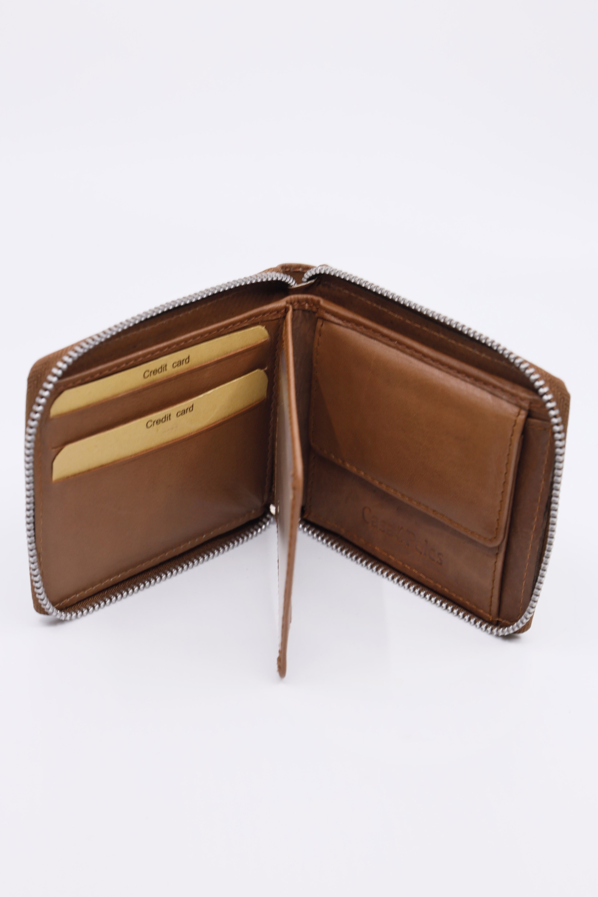 Carteira em pele c/ fecho