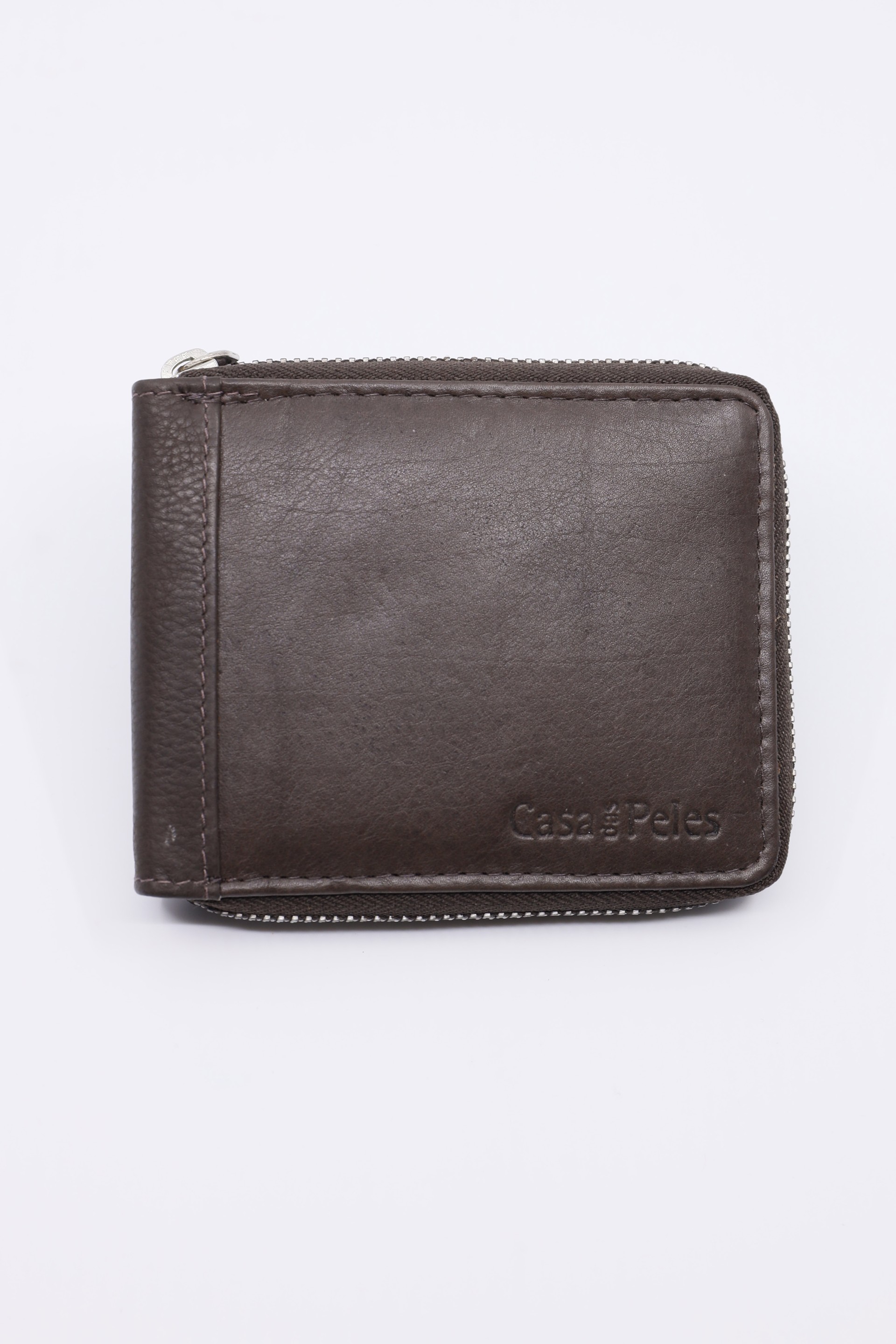 Carteira em pele c/ fecho