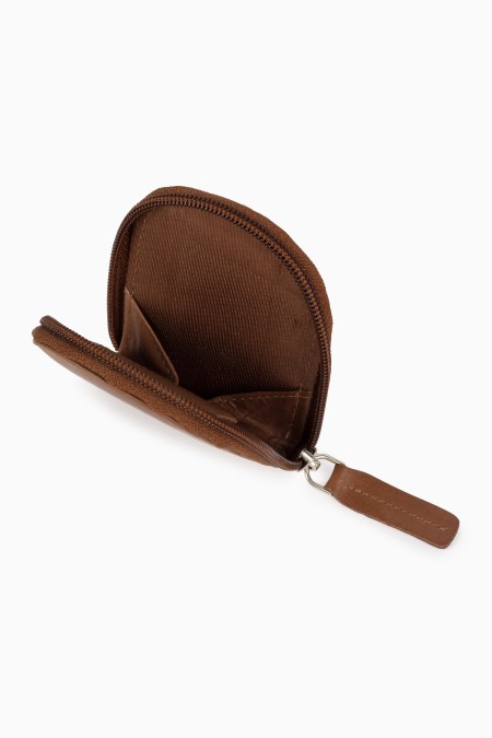 Porta-moedas em pele