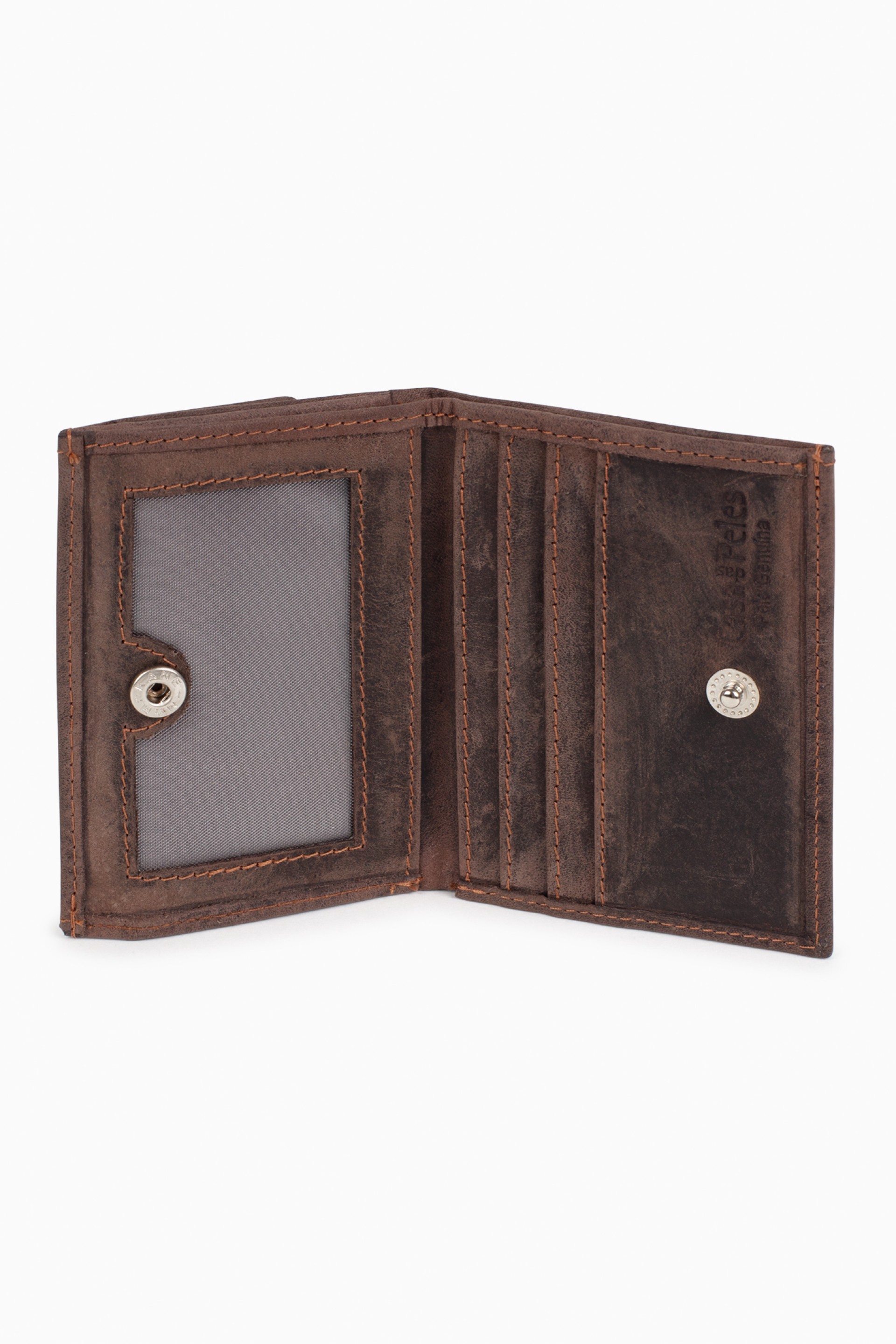 Porta-cartões em pele