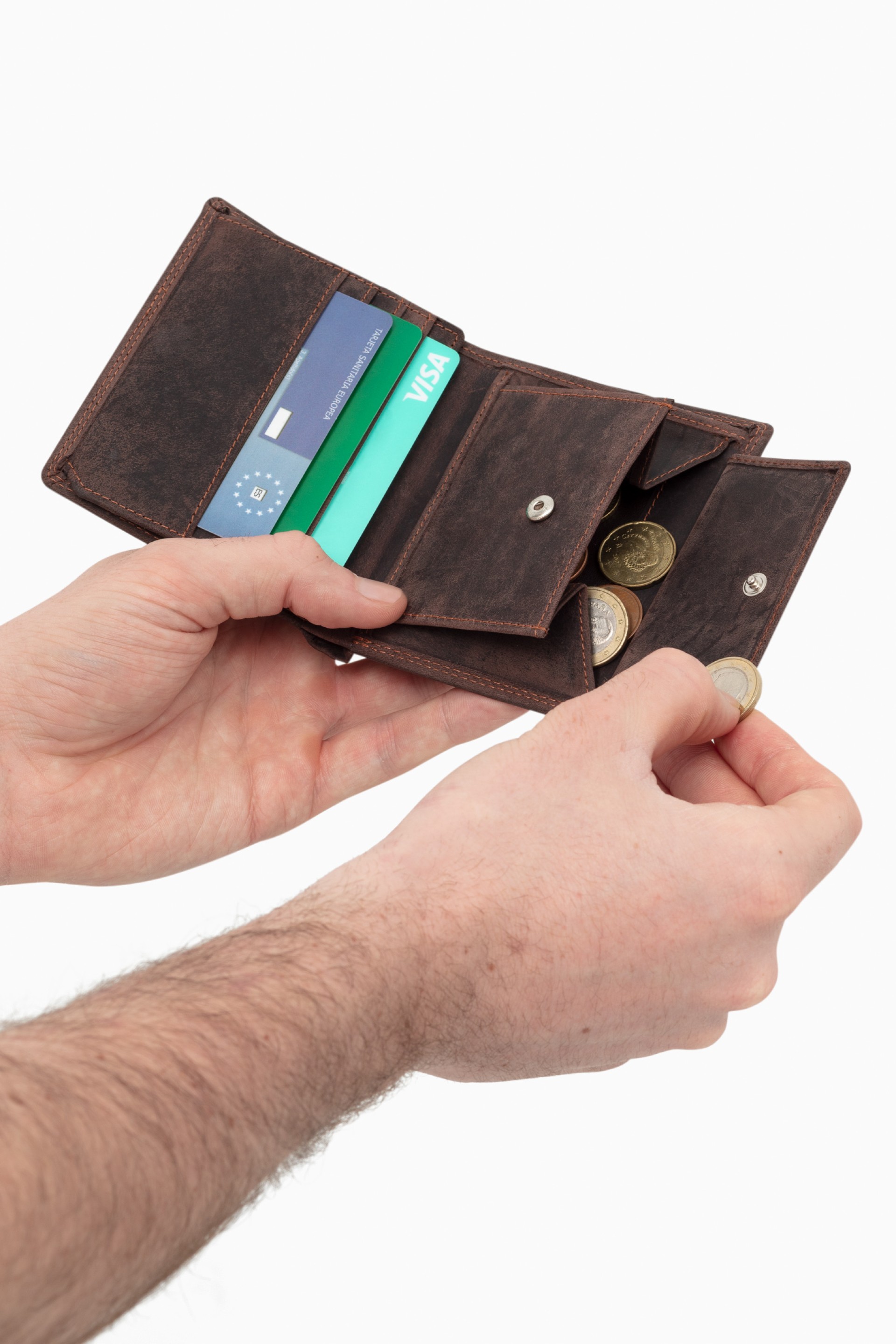 Carteira em pele