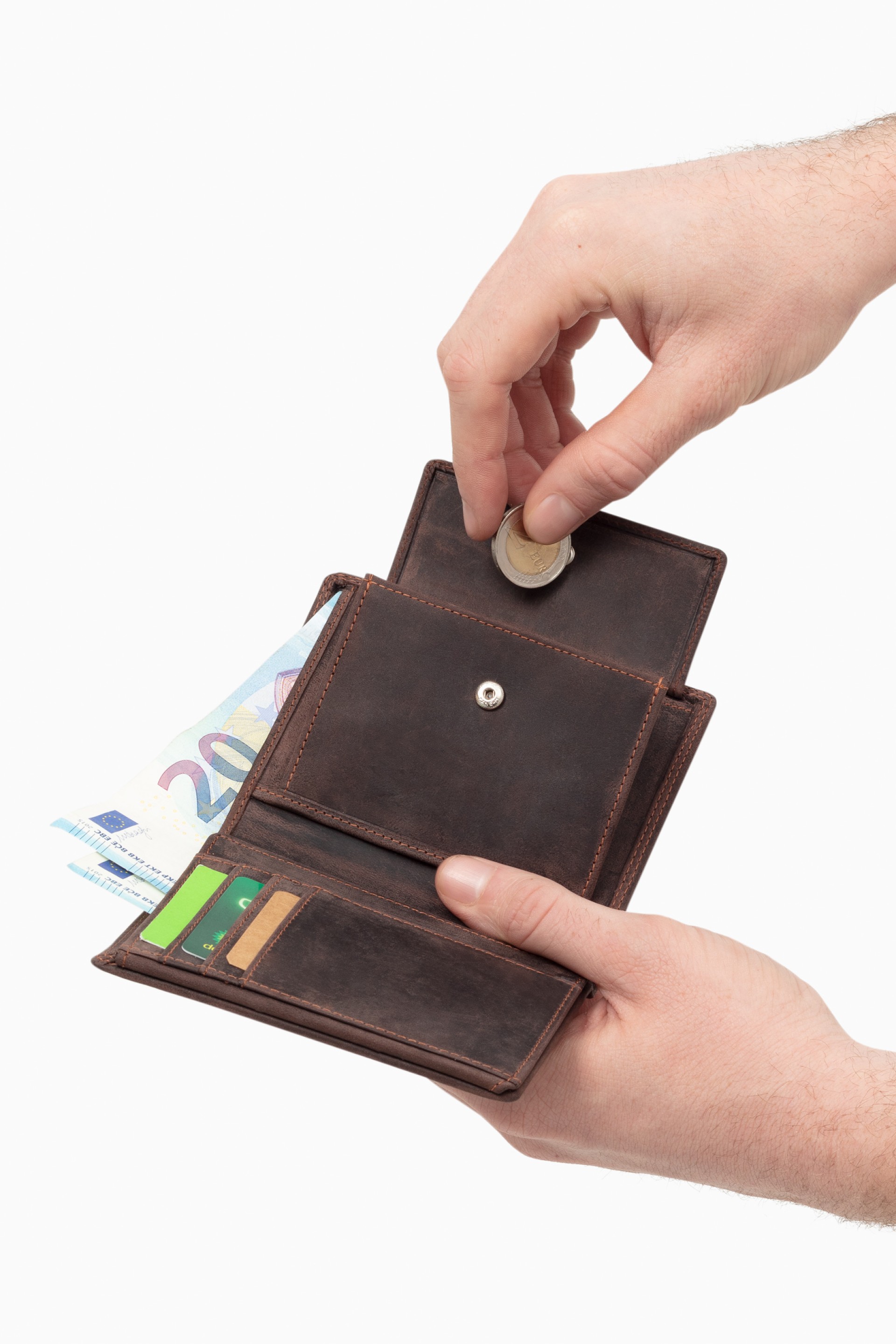 Carteira em pele