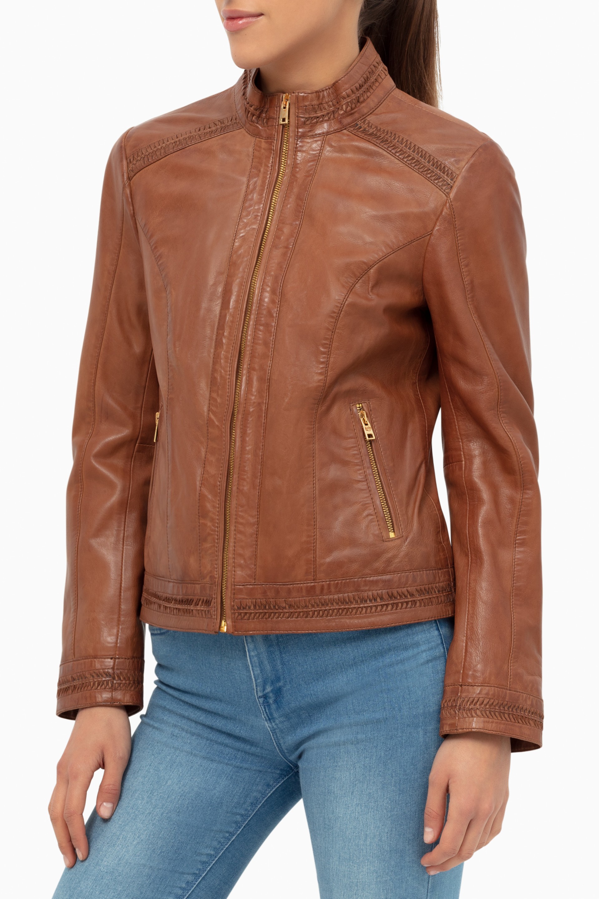 Blusão em pele Kaila