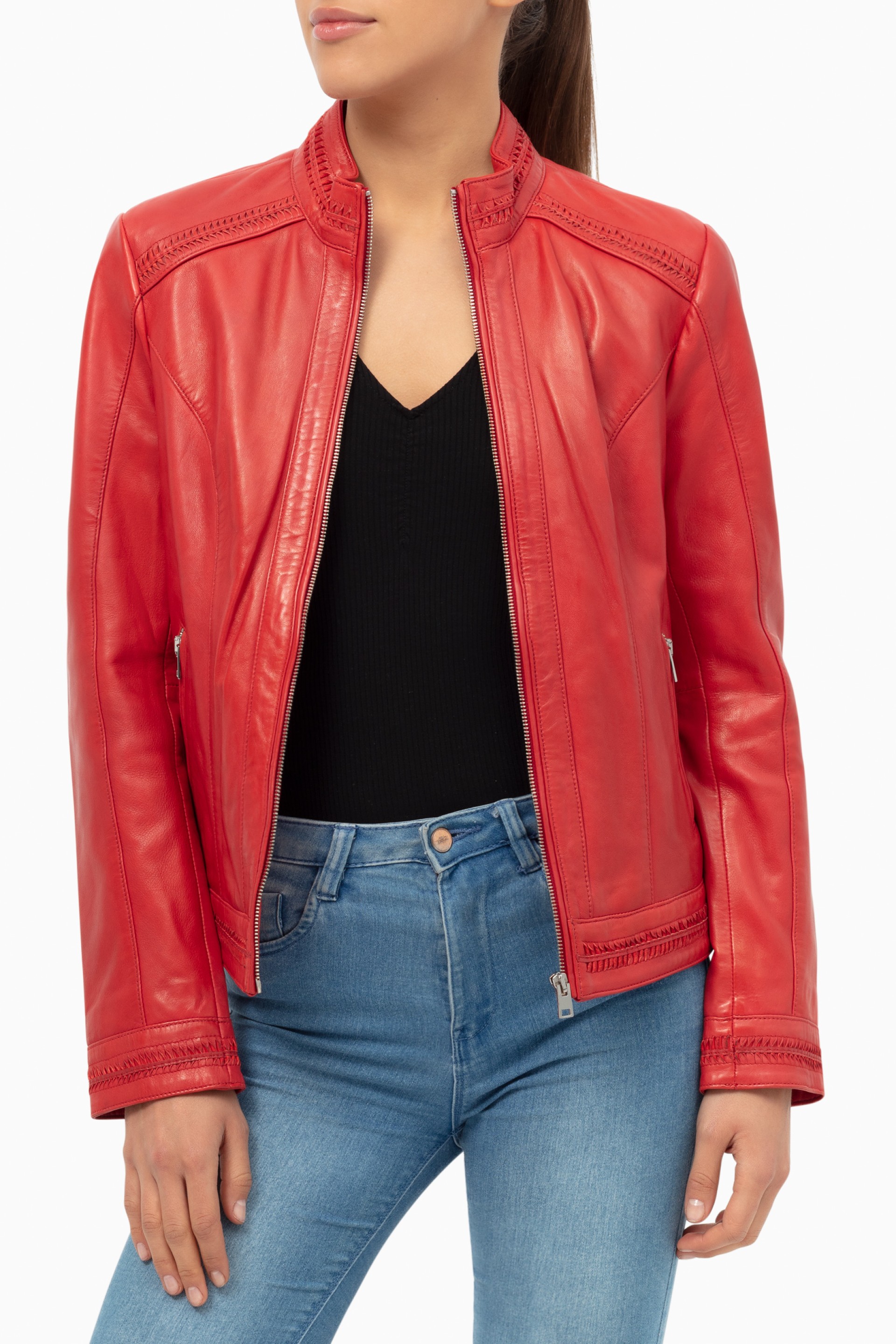 Blusão em pele Kaila