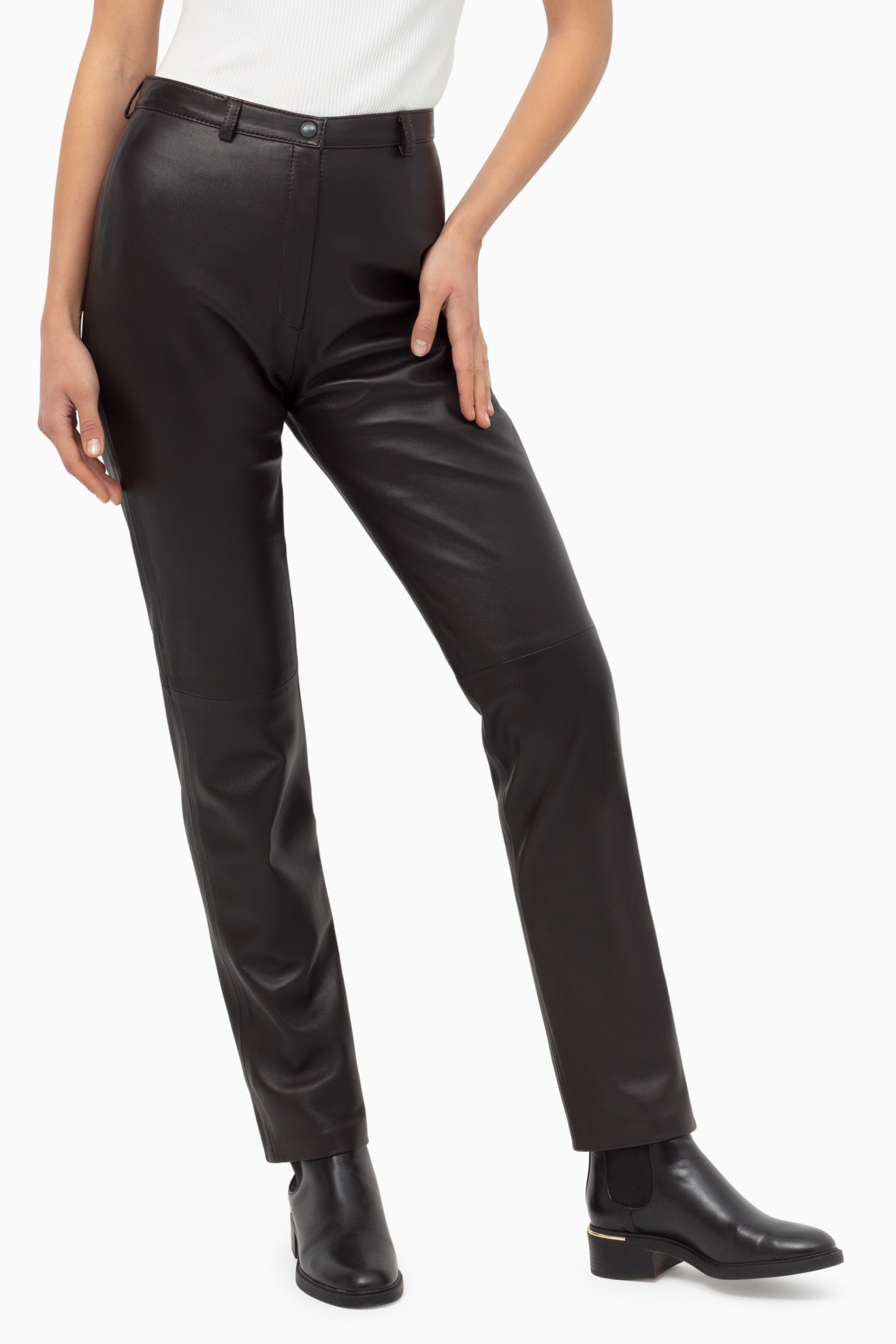 Calça em pele Miriam