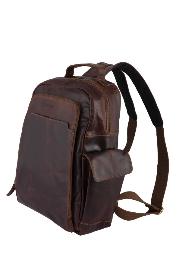 Mochila em pele