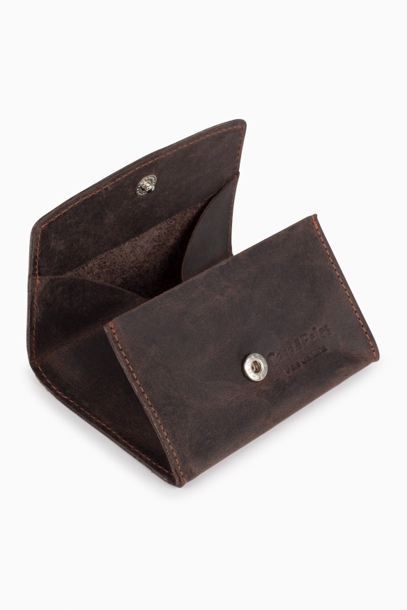 Porta-moedas em pele