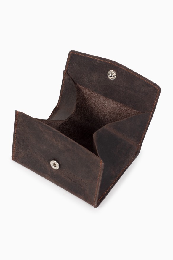 Porta-moedas em pele