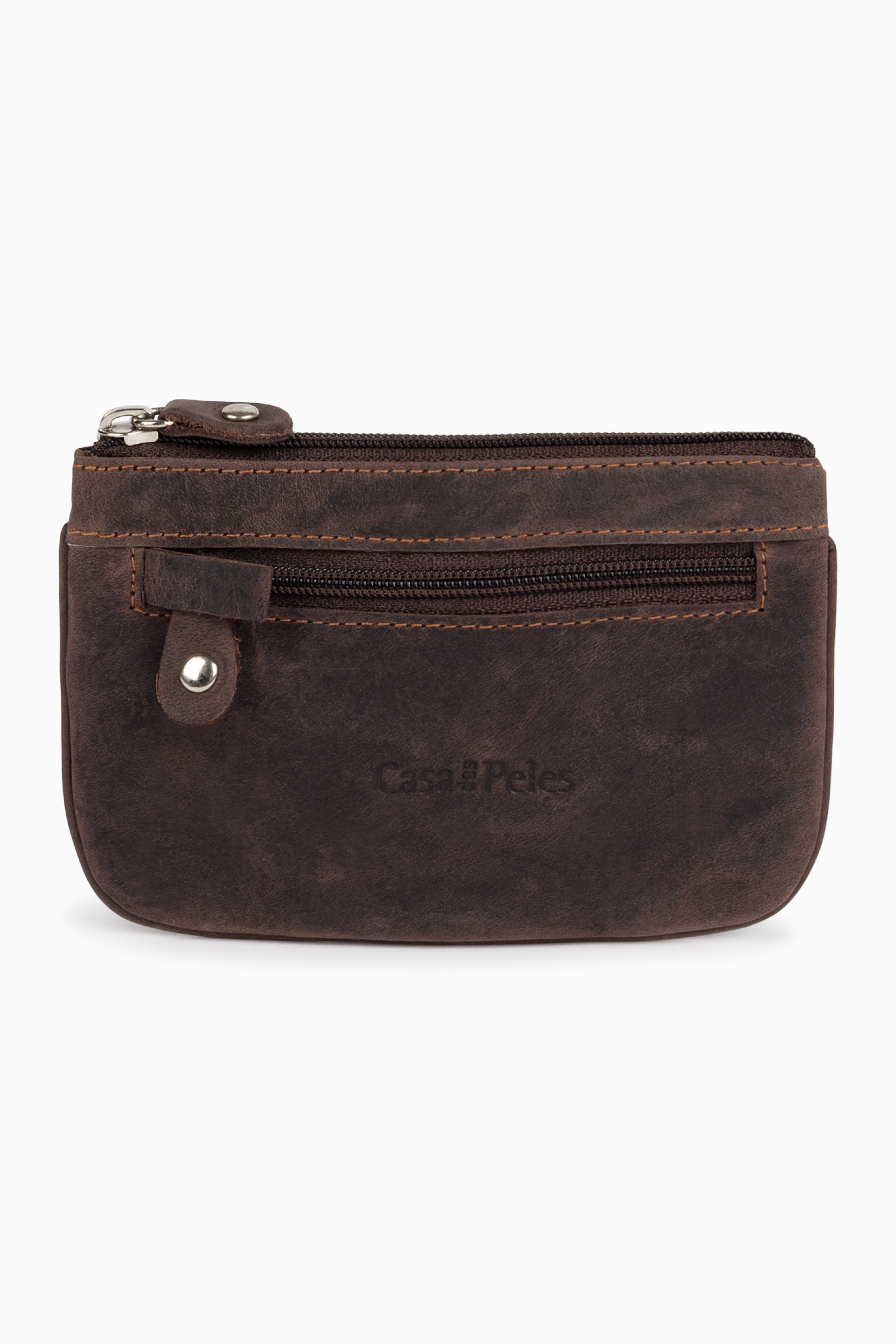 porta moedas em pele