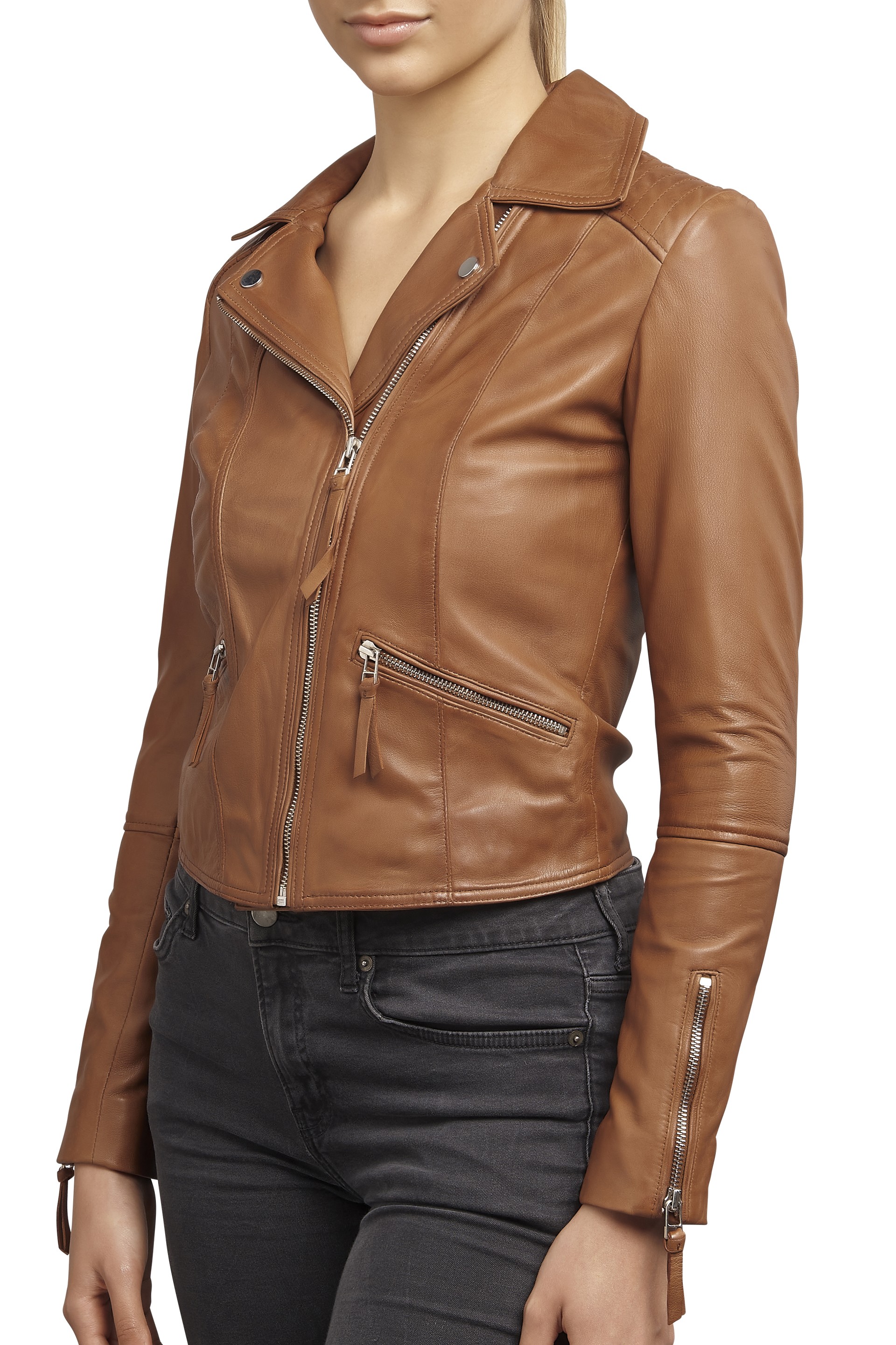 Blusão em pele Sophia