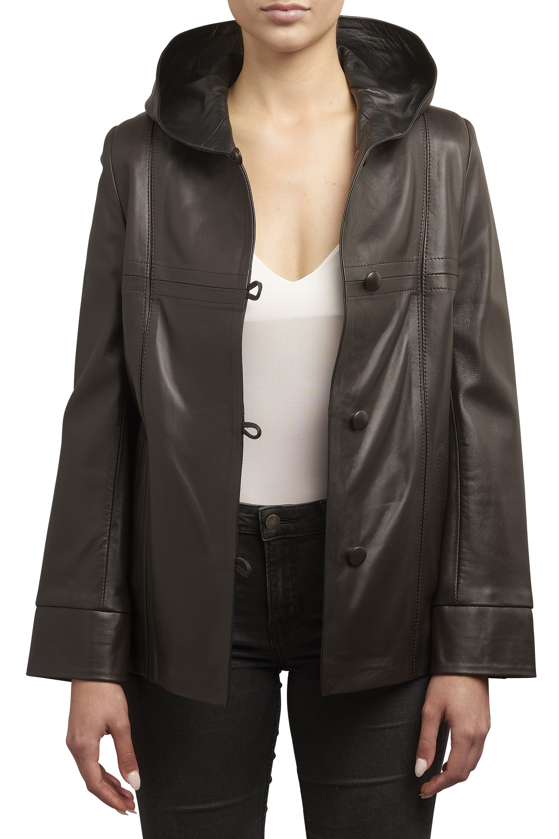 Casaco em pele Clarisse