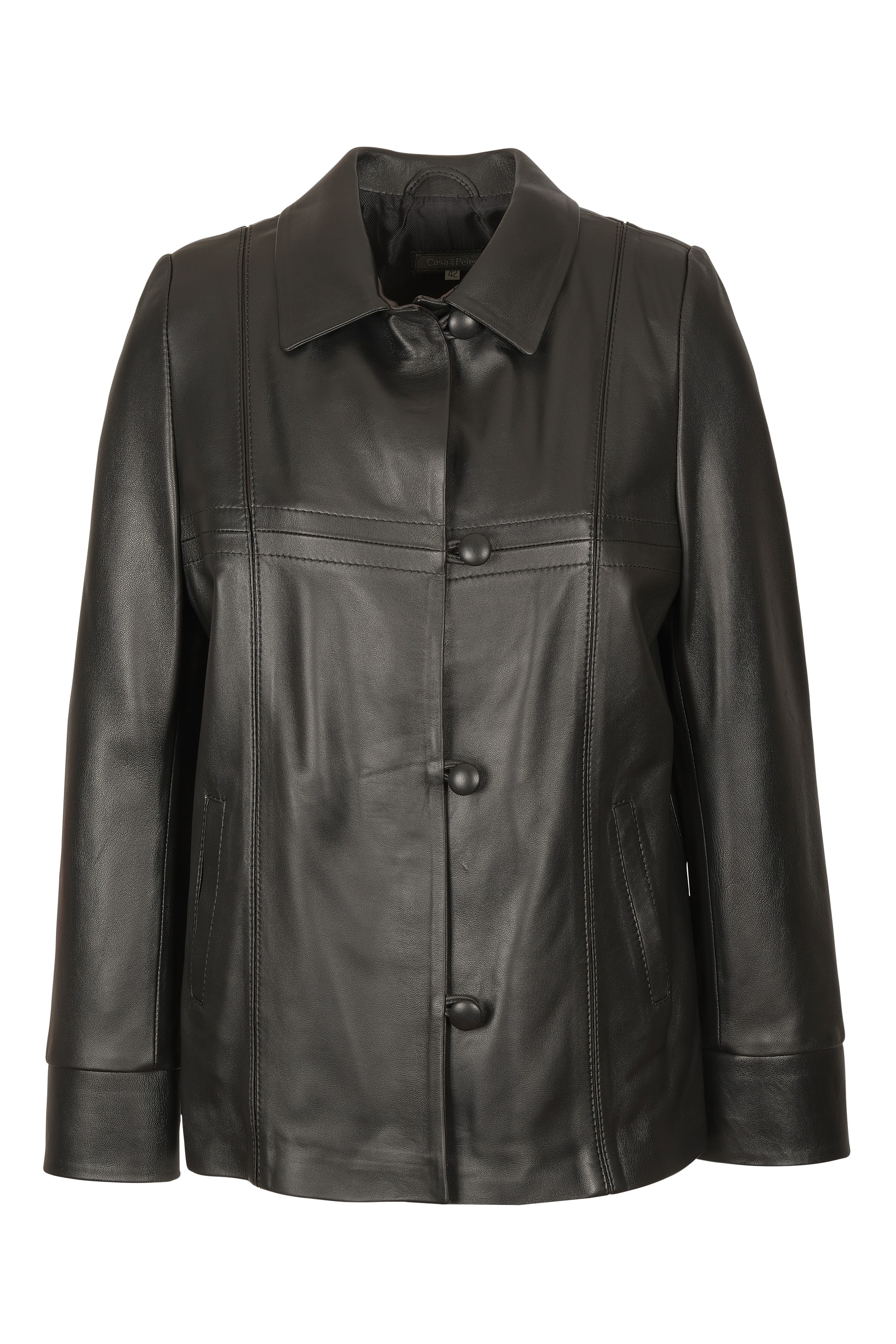 Casaco em pele Edite