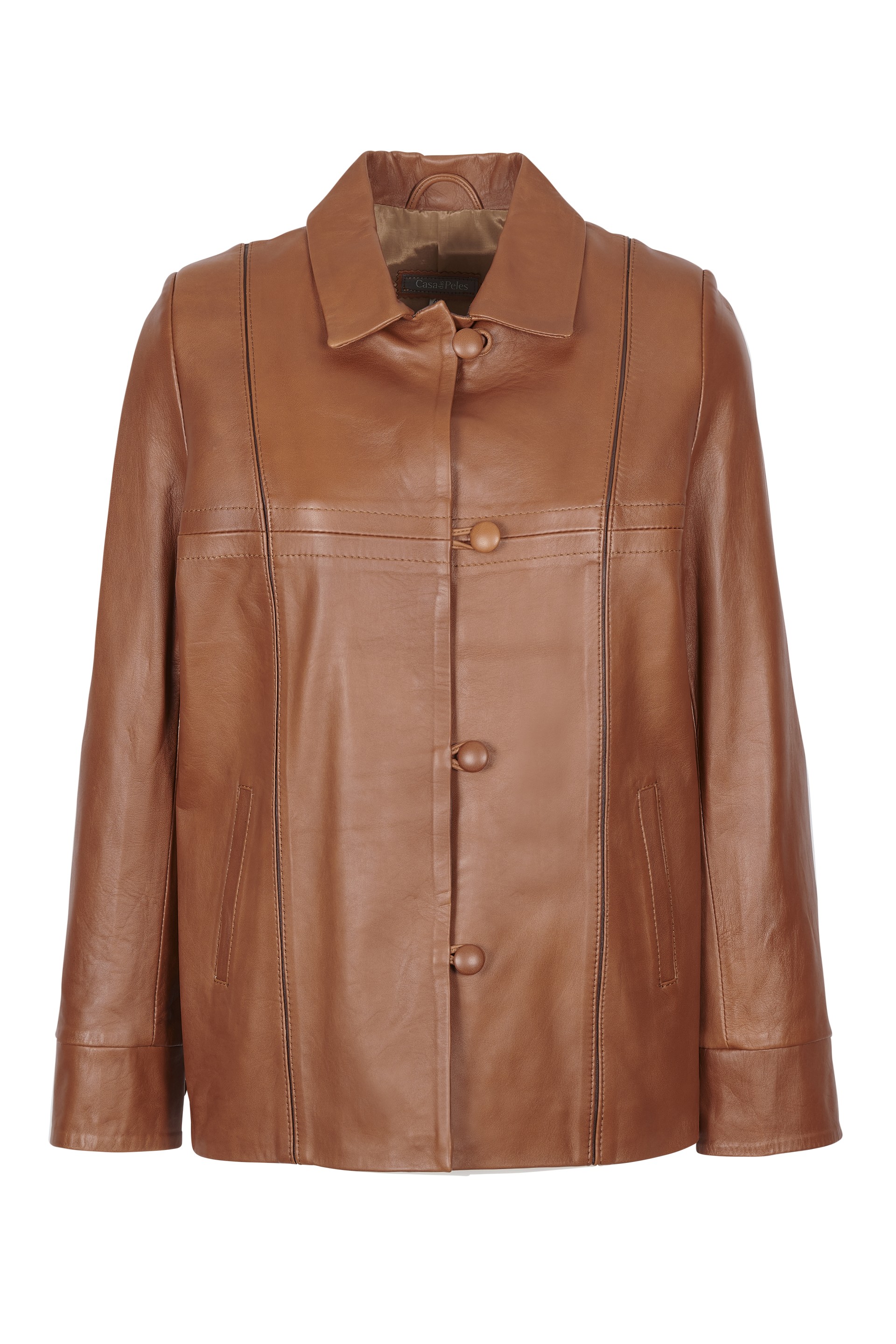 Casaco em pele Edite