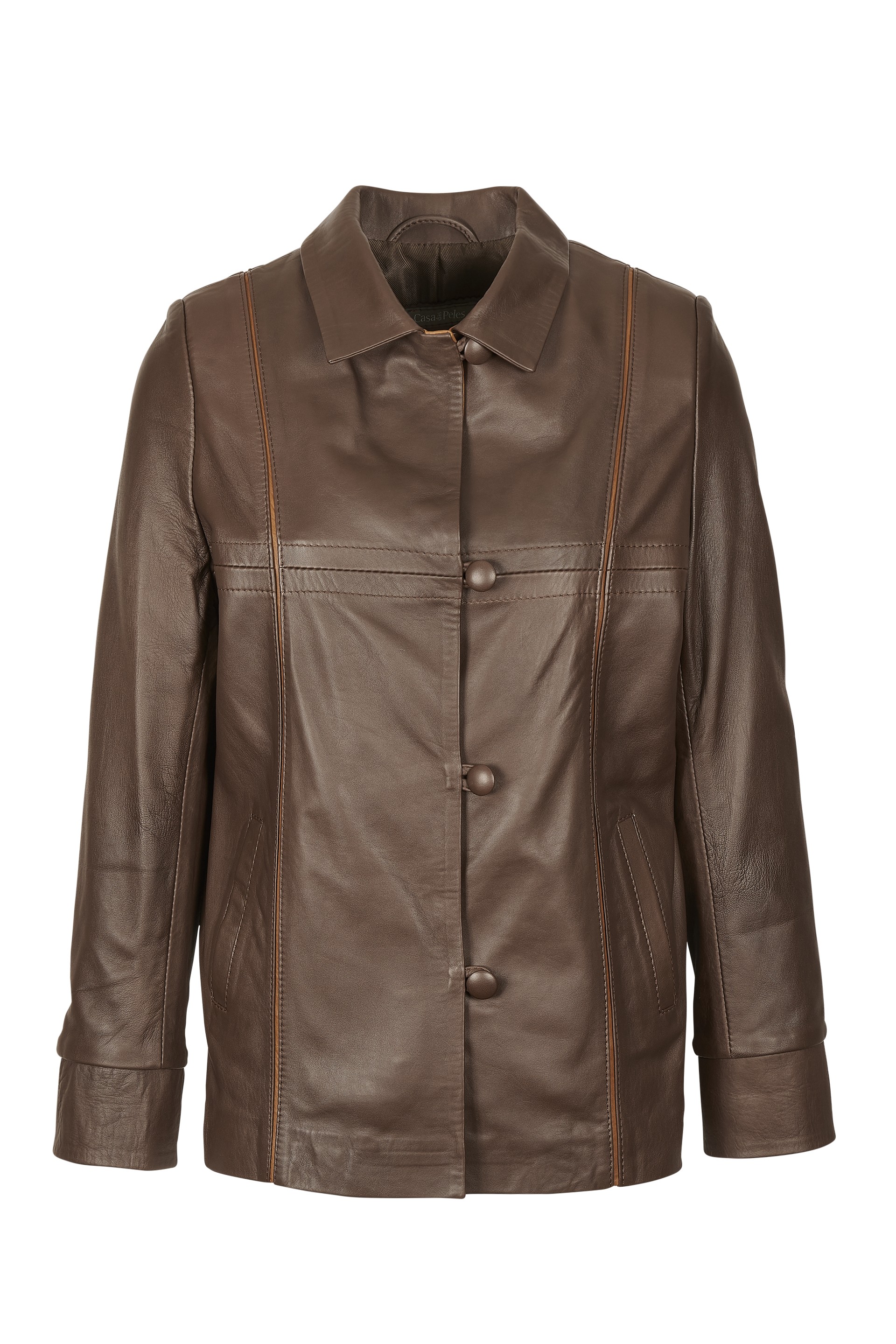 Casaco em pele Edite