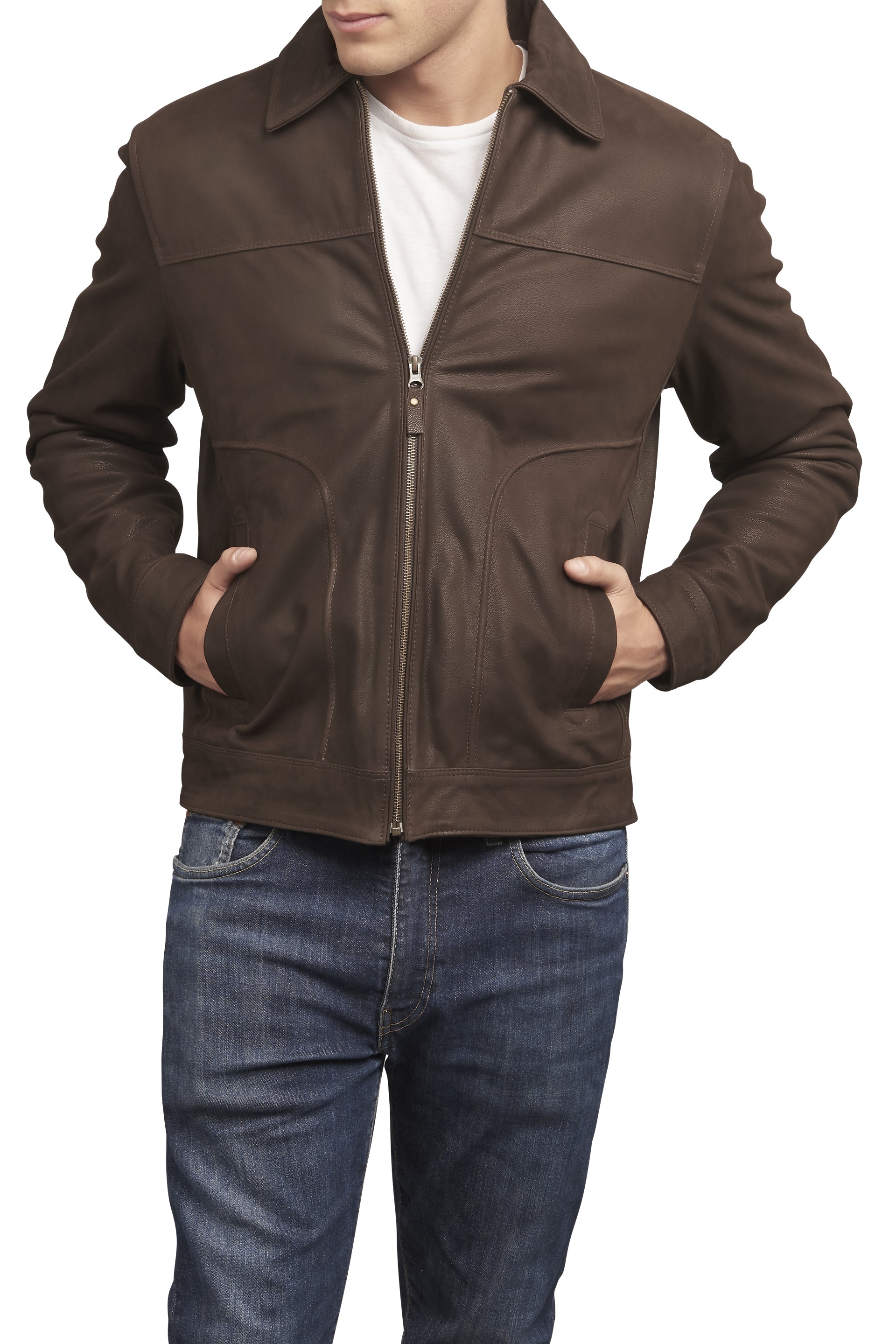 Blusão em pele Sérgio