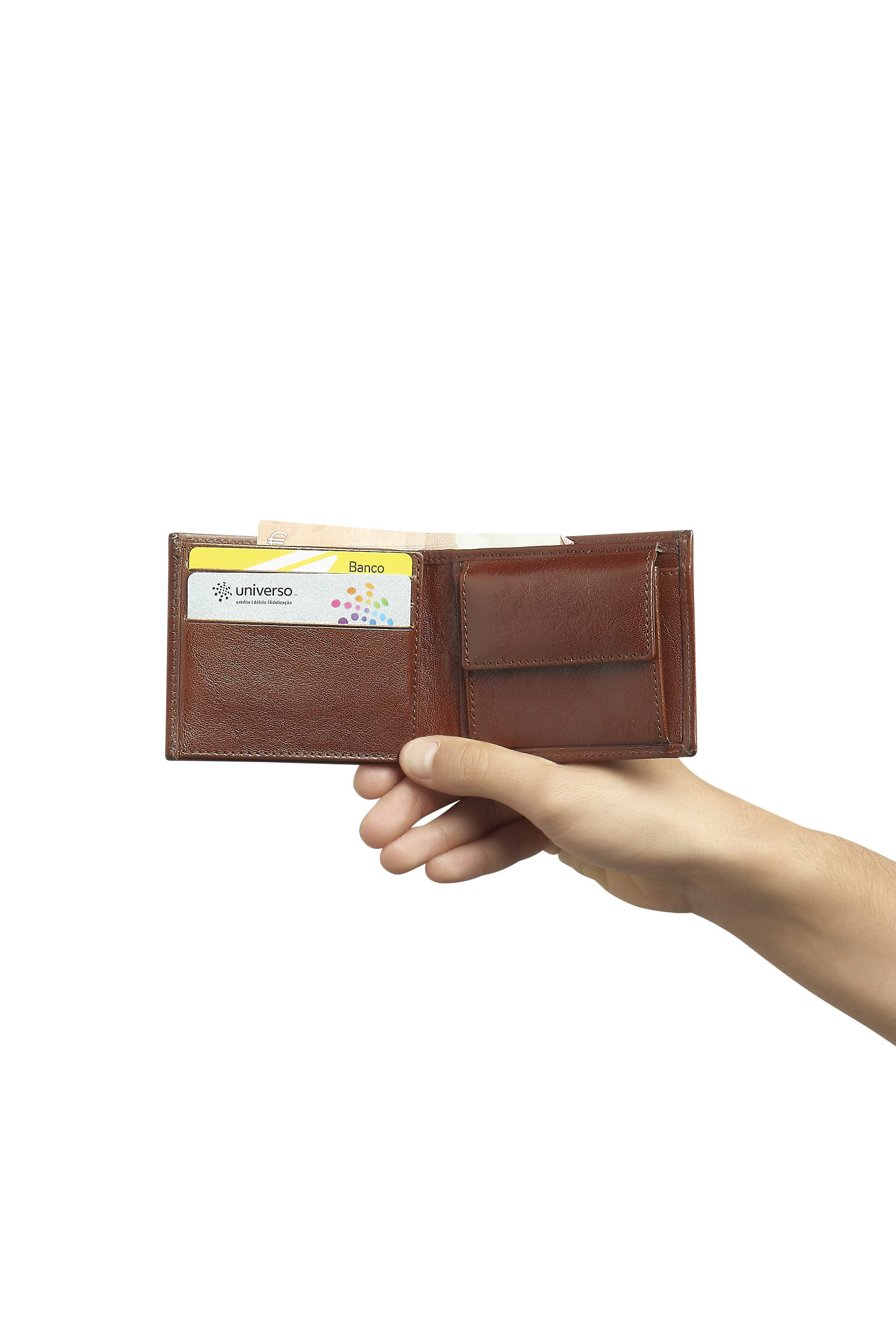 Carteira em pele 6001