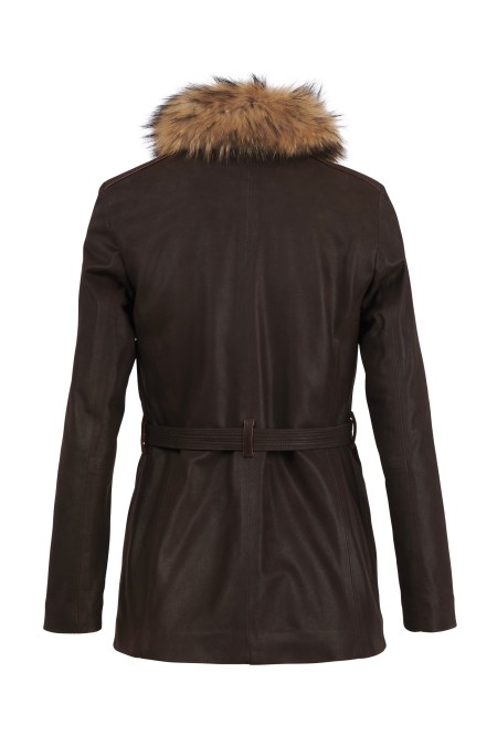 Casaco em pele Brenda