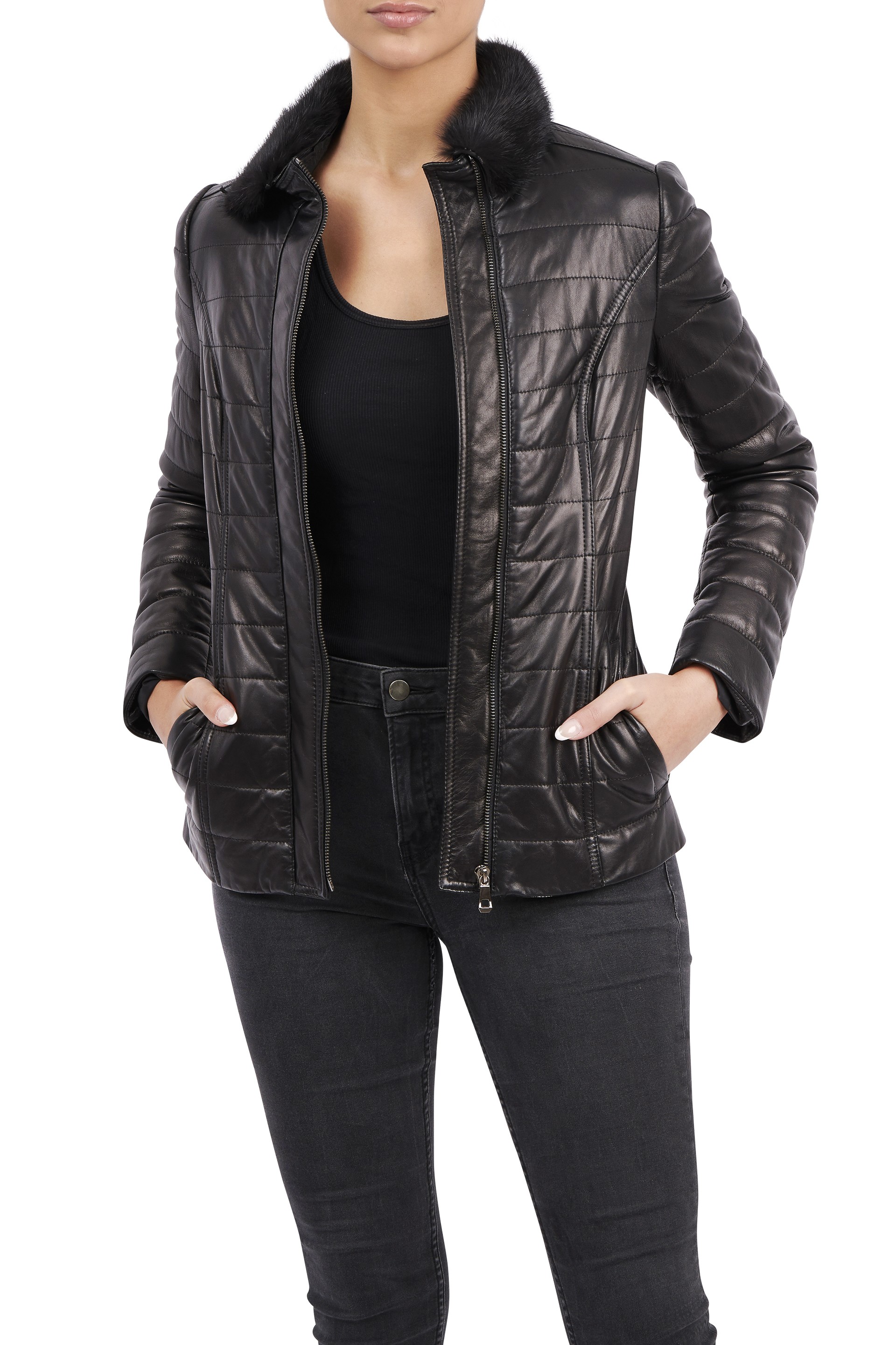 Casaco em pele Katherine