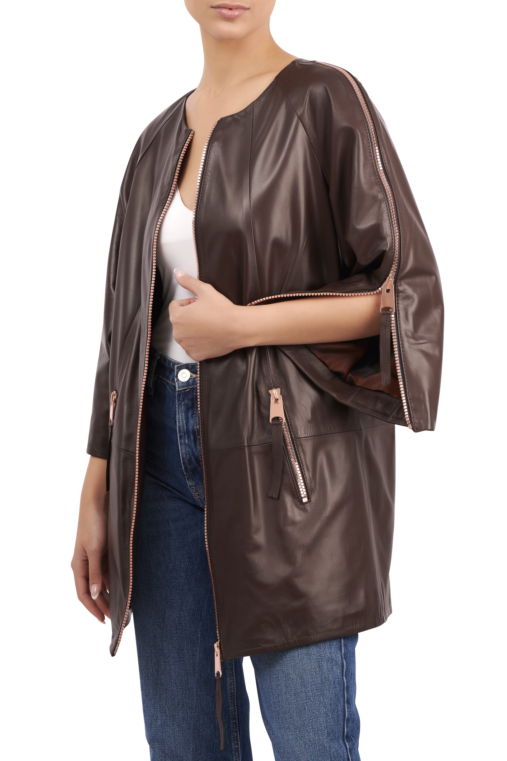 Casaco em pele Scarlett