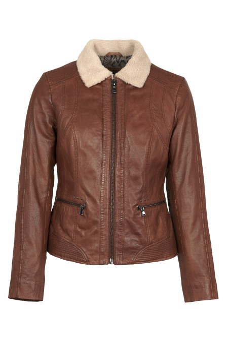 Bluso em pele Alexandra