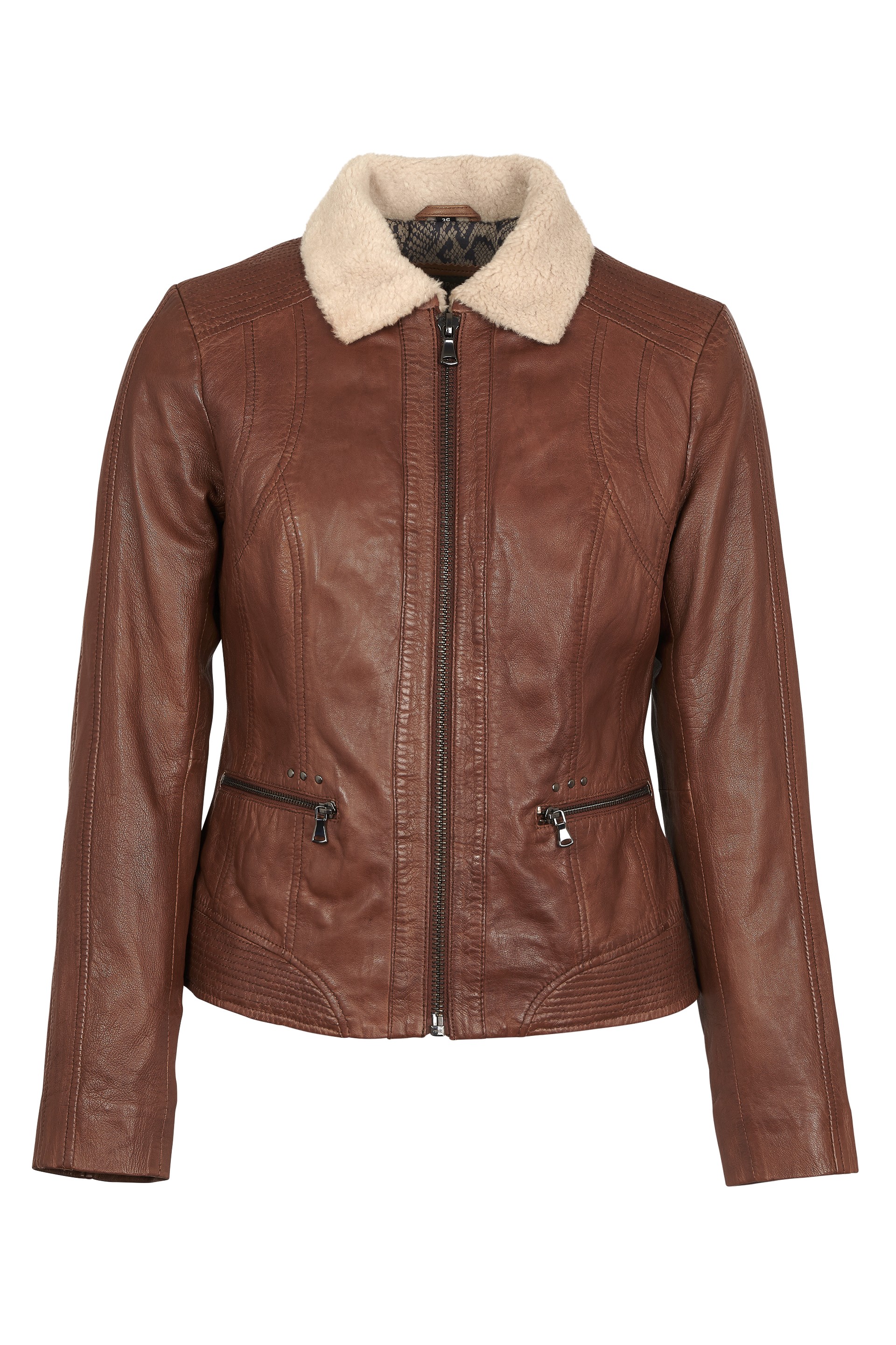 Blusão em pele Alexandra