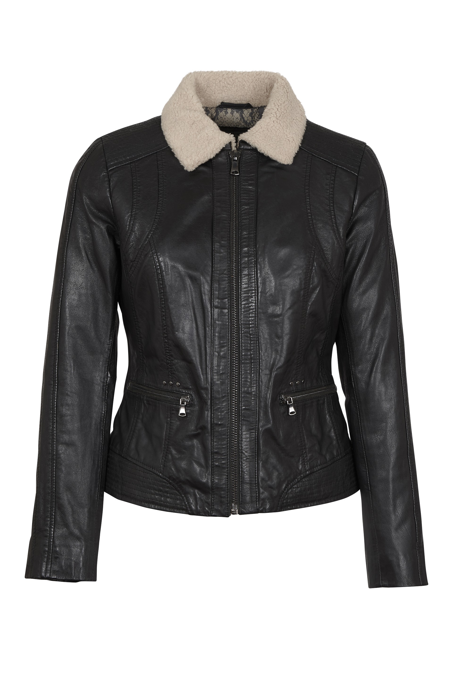 Blusão em pele Alexandra