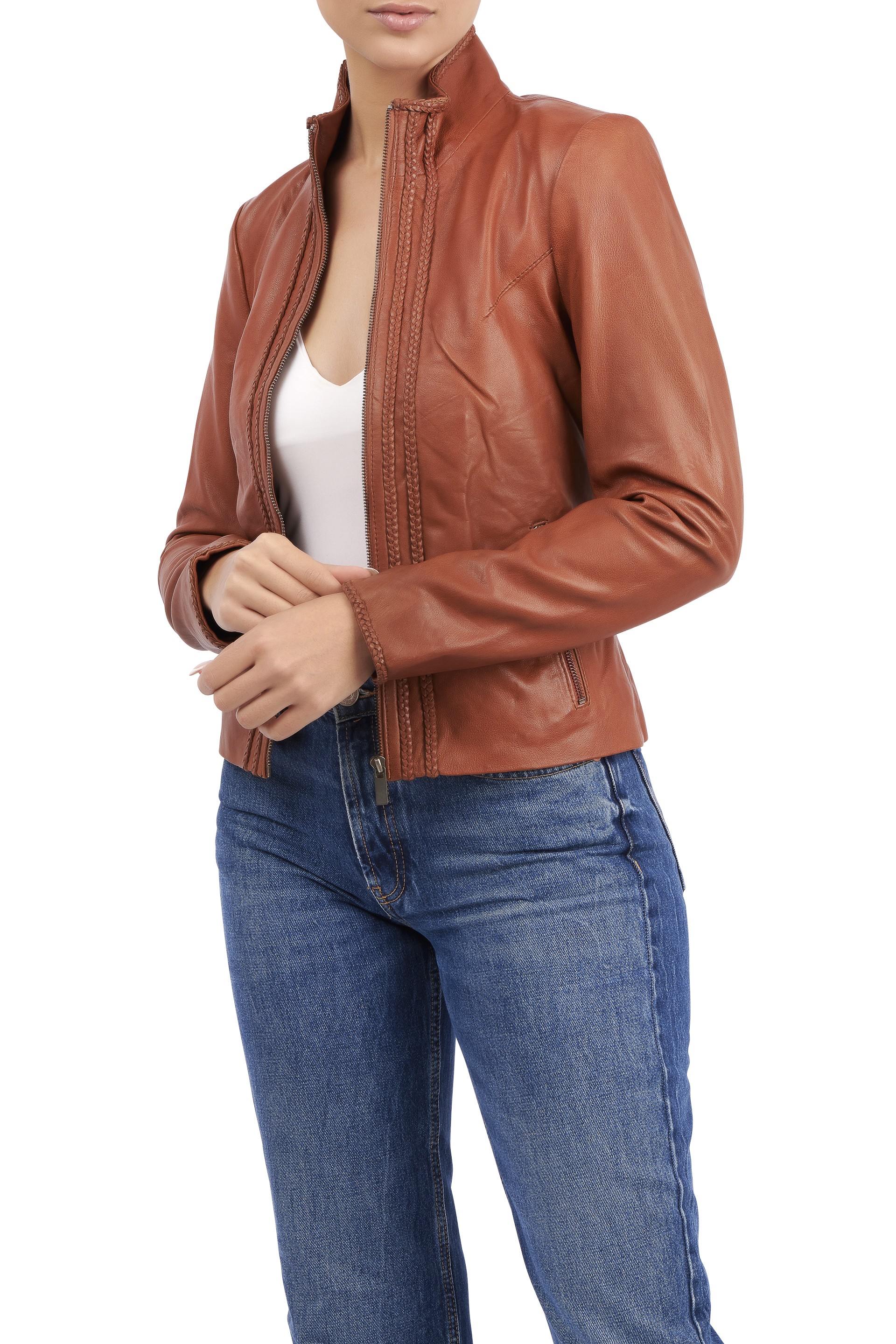 Blusão em pele Luísa