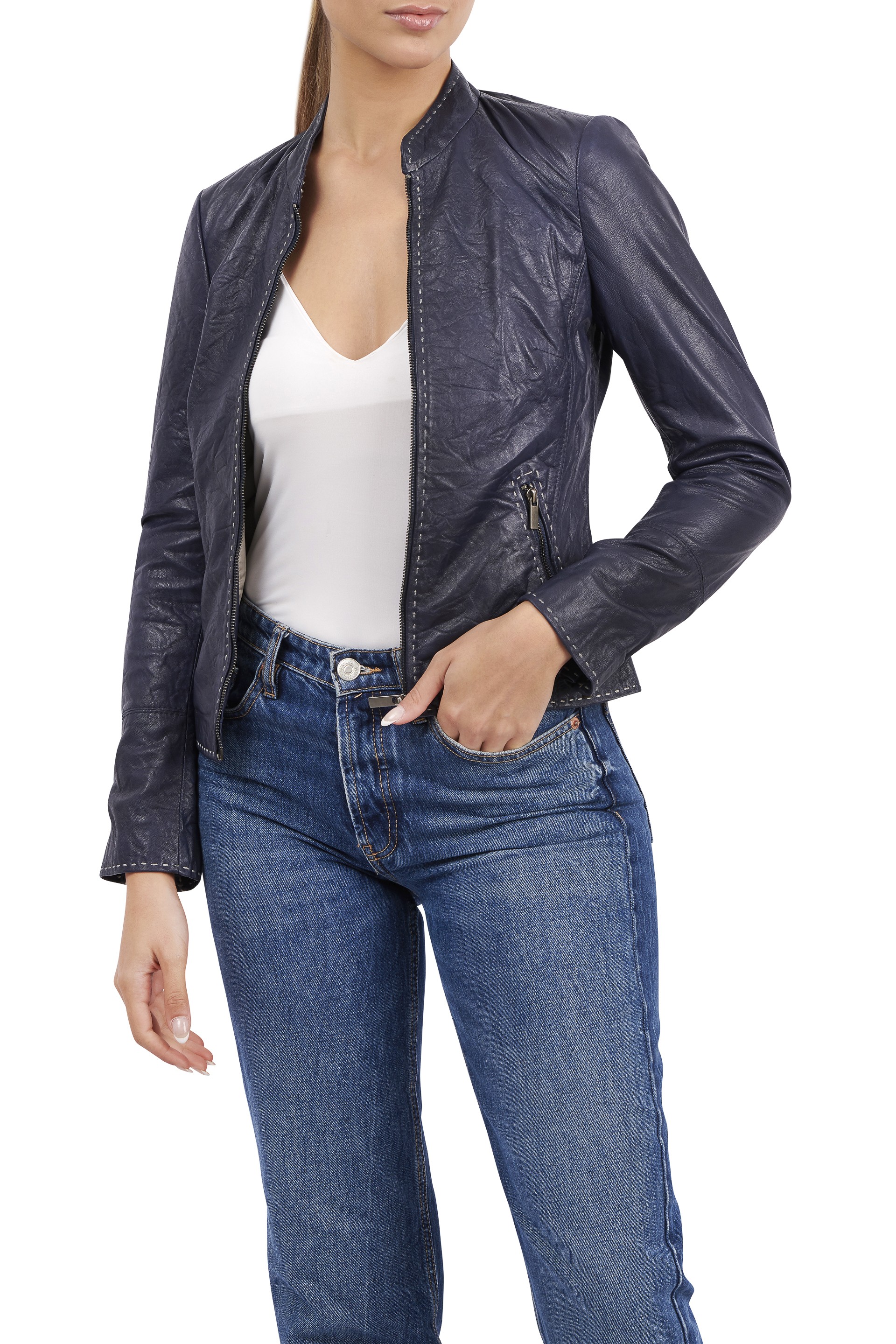 Blusão em pele Salete