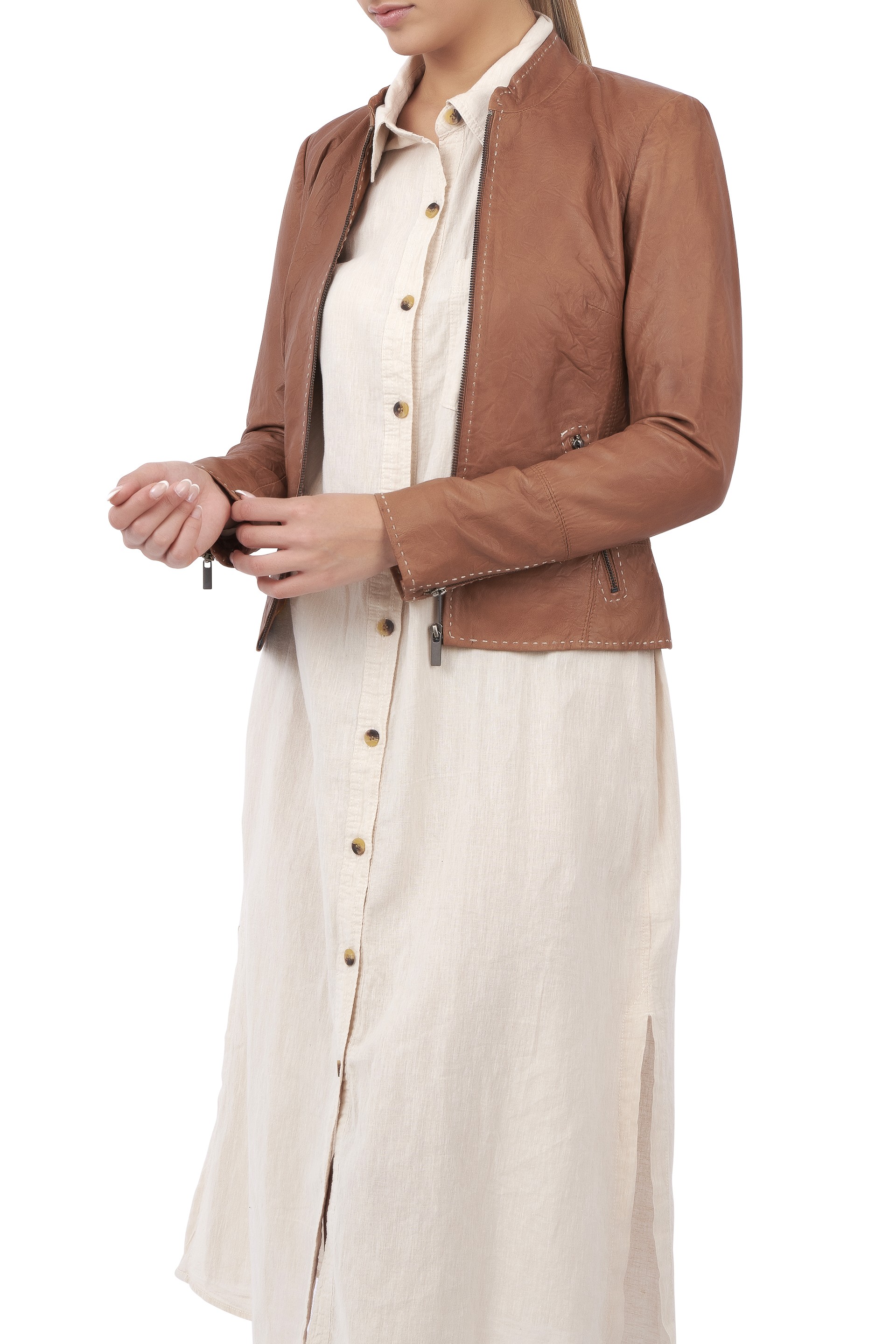 Blusão em pele Salete