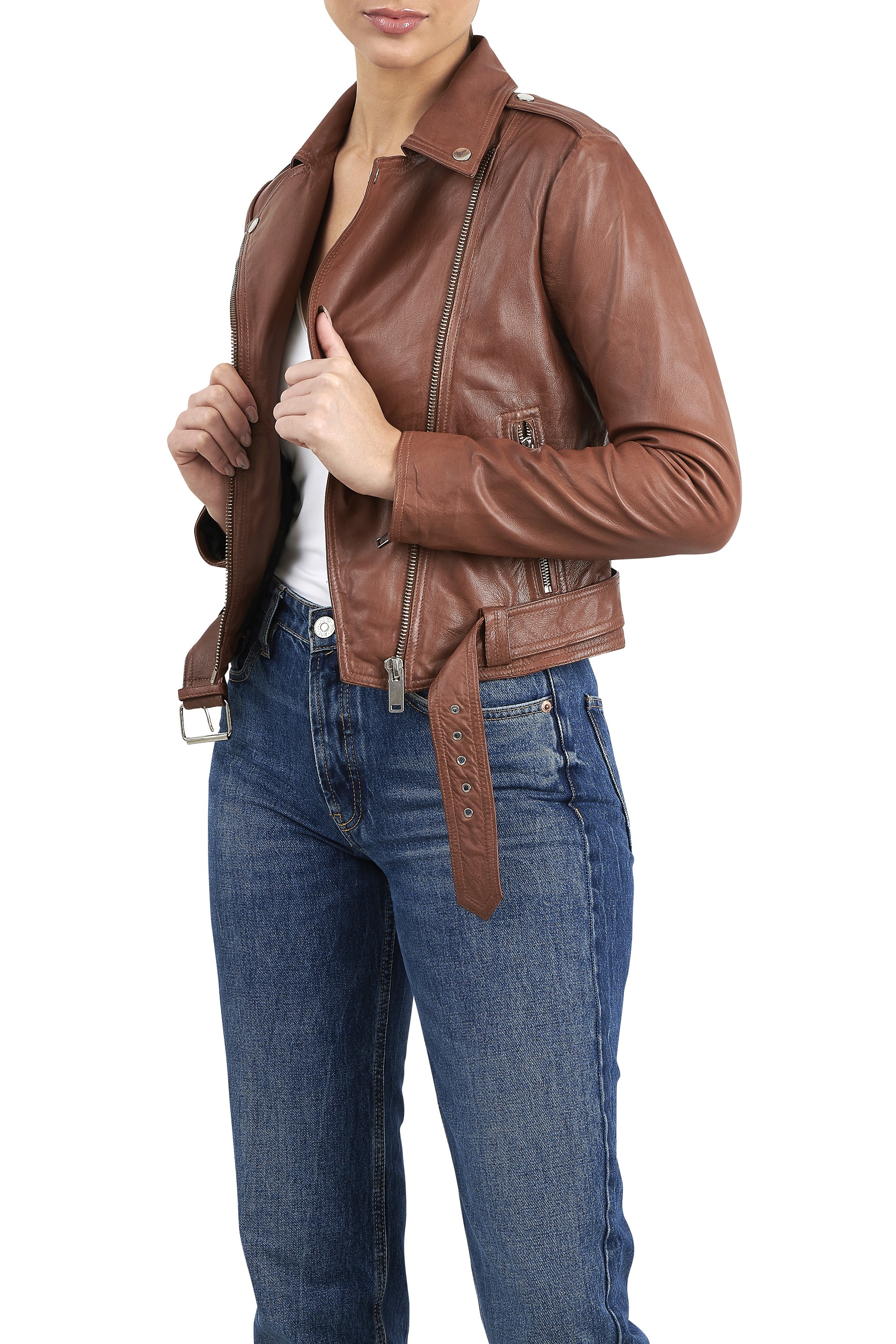 Blusão em pele Sara