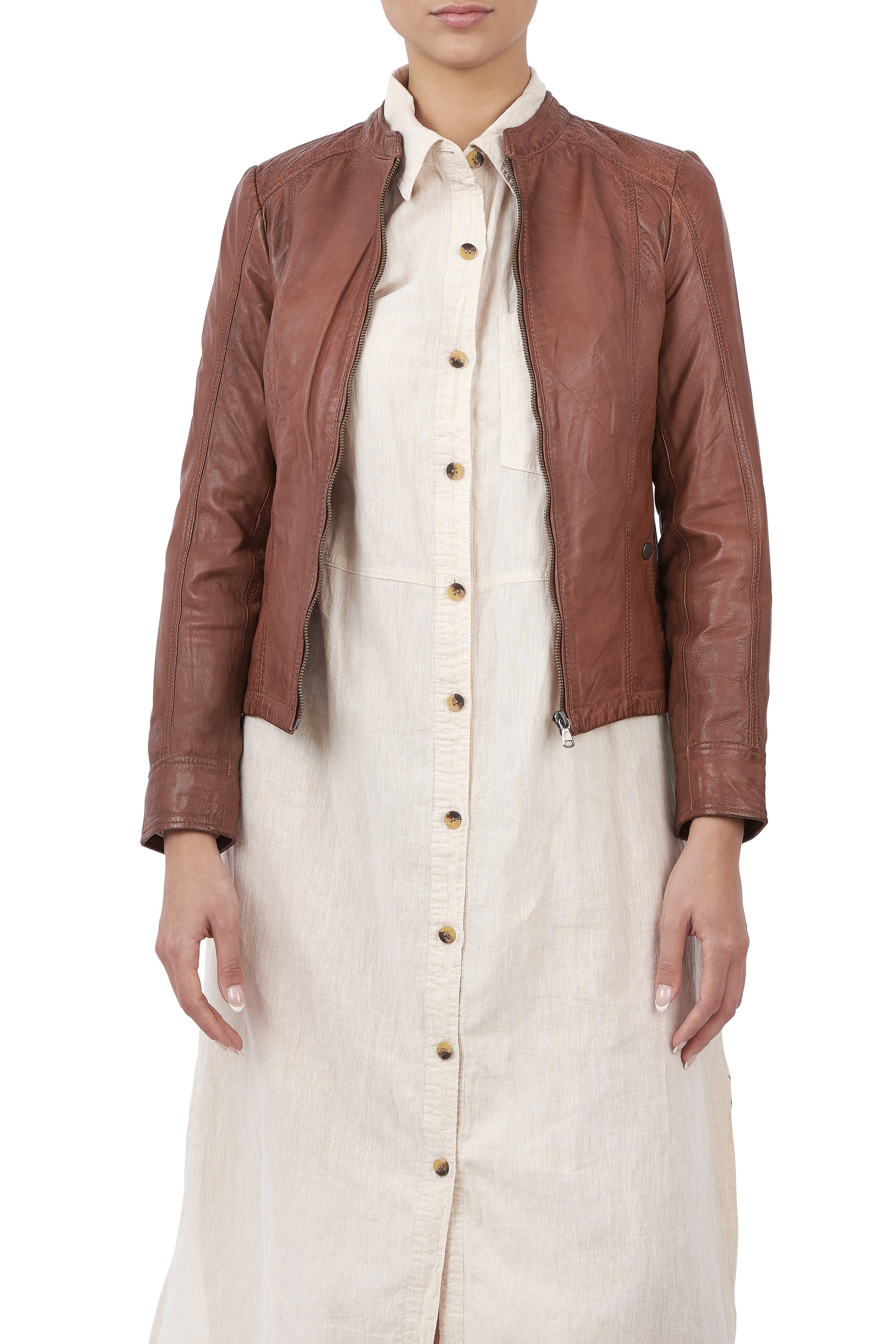 Blusão em pele Cyndi