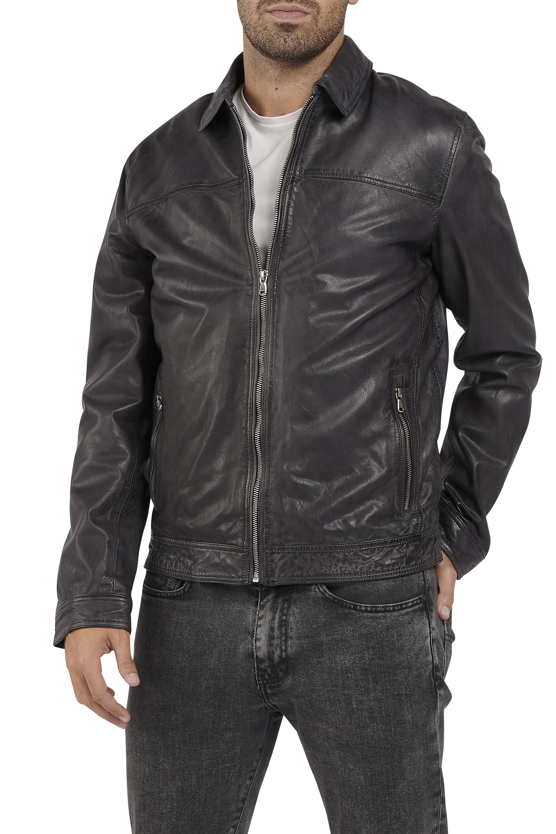 Blusão em pele Guilherme