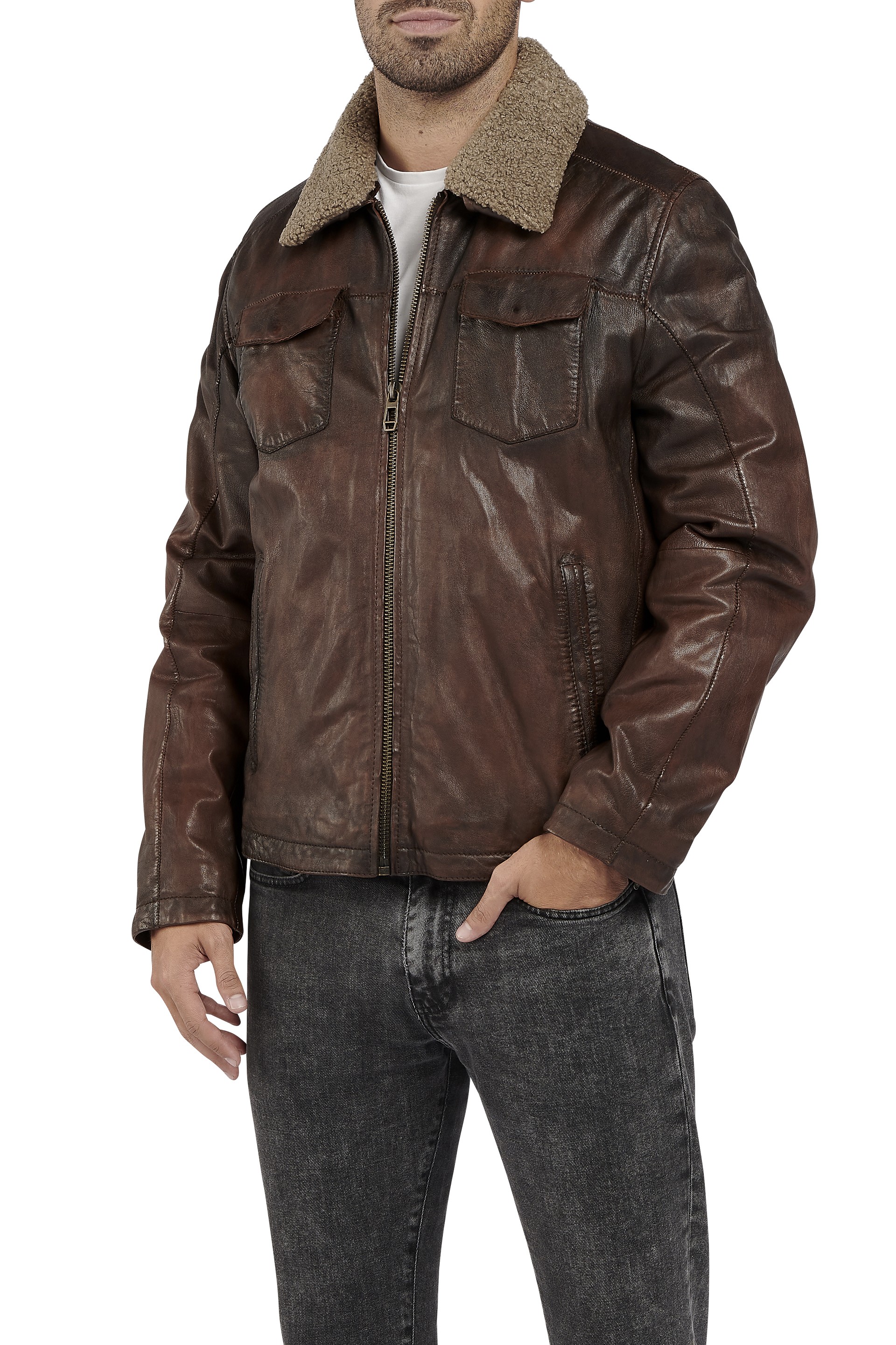 Blusão em pele Heitor