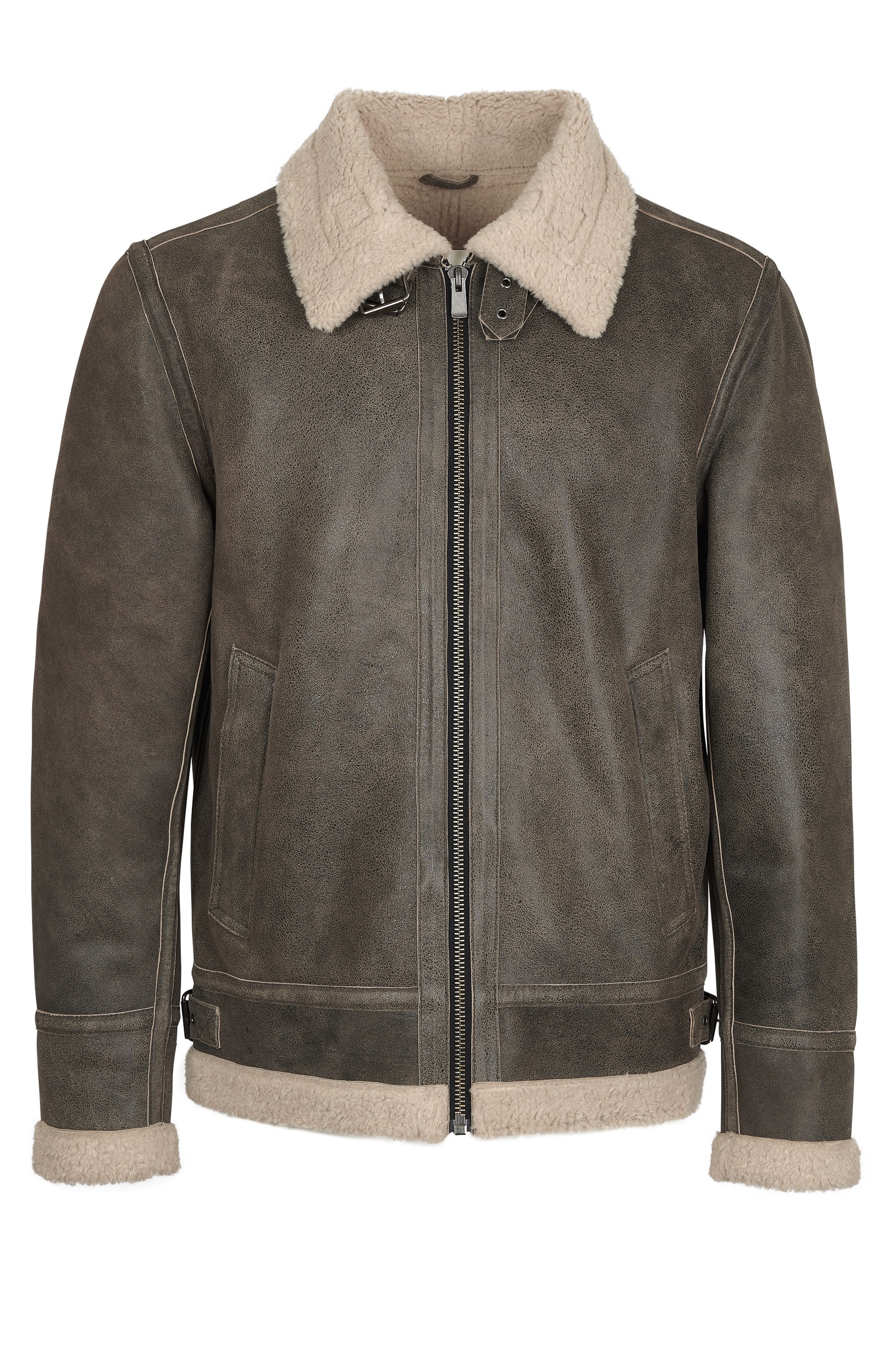 Blusão em pele Adão