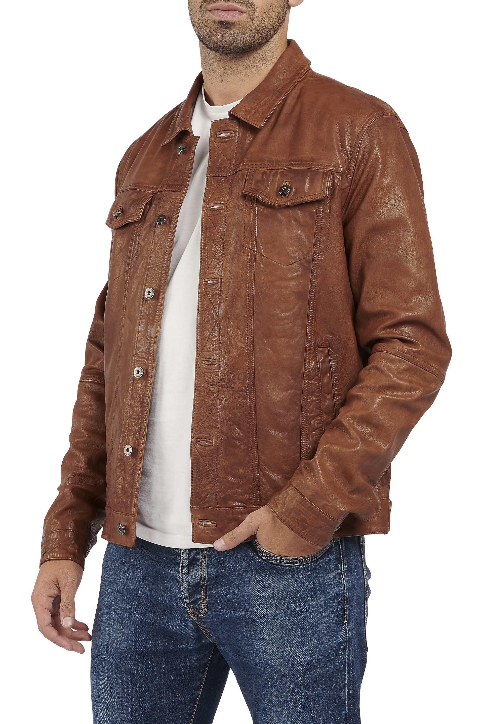 Blusão em pele Januário