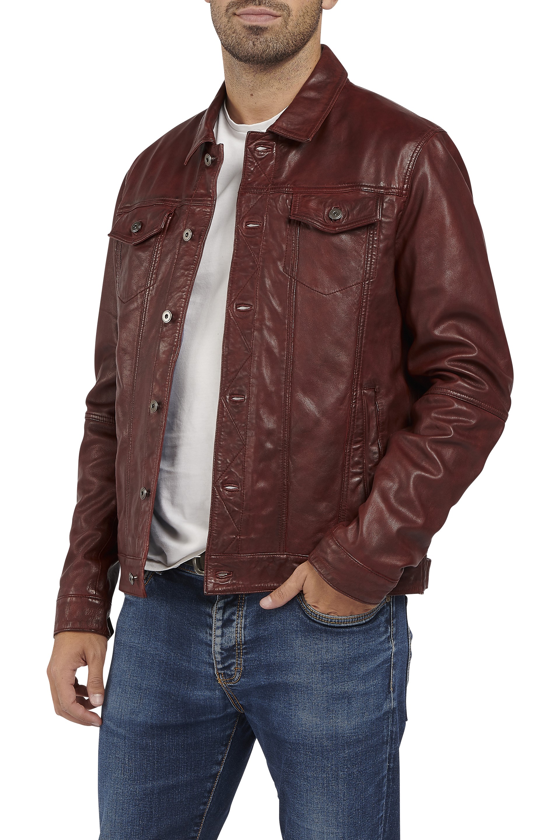 Blusão em pele Januário