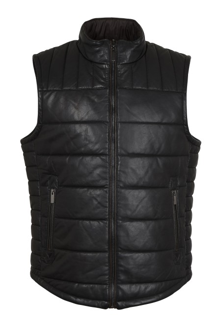 Colete em pele Safari